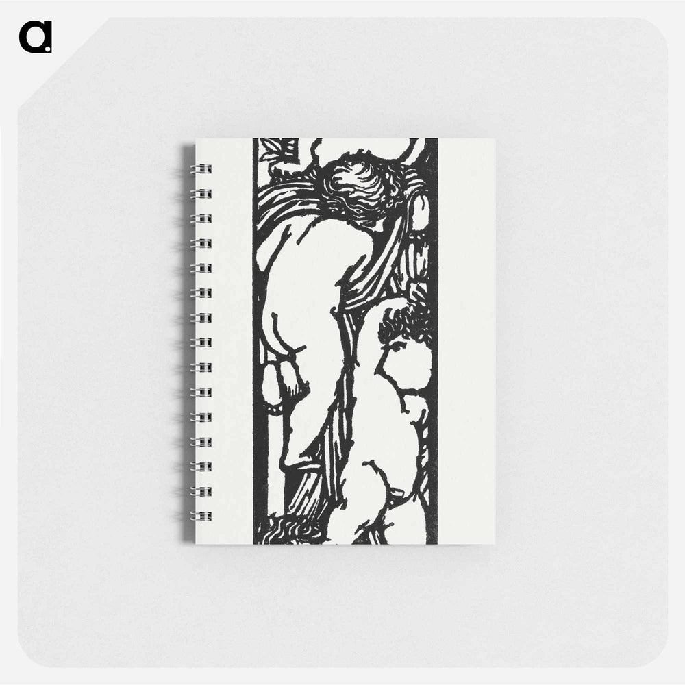 Love is Enough–Upright Border or Sidepiece with four Puti - ウィリアム モリス Memo.