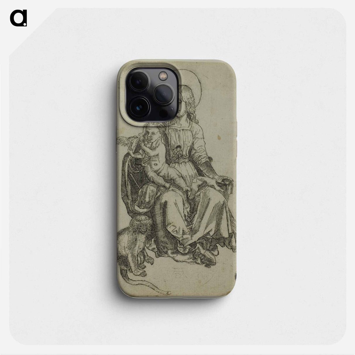 Madonna with the Monkey - アルブレヒト デューラー Phone Case.