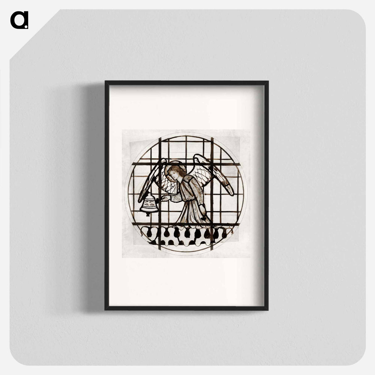 Angel Playing on Bells - エドワード バーン ジョーンズ Poster.
