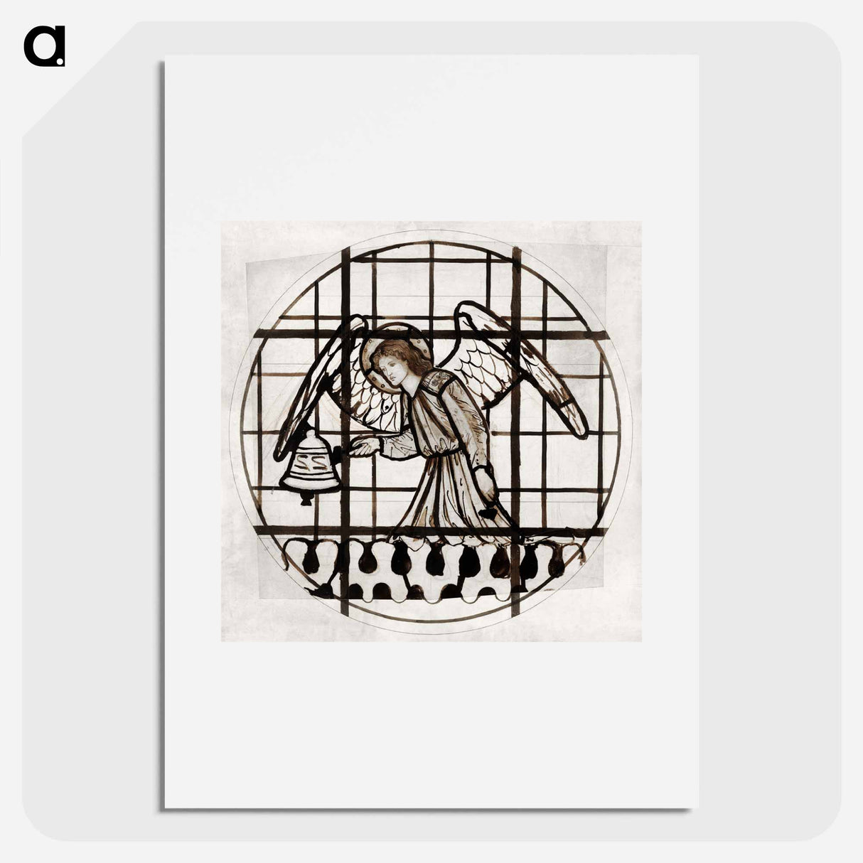 Angel Playing on Bells - エドワード バーン ジョーンズ Poster.