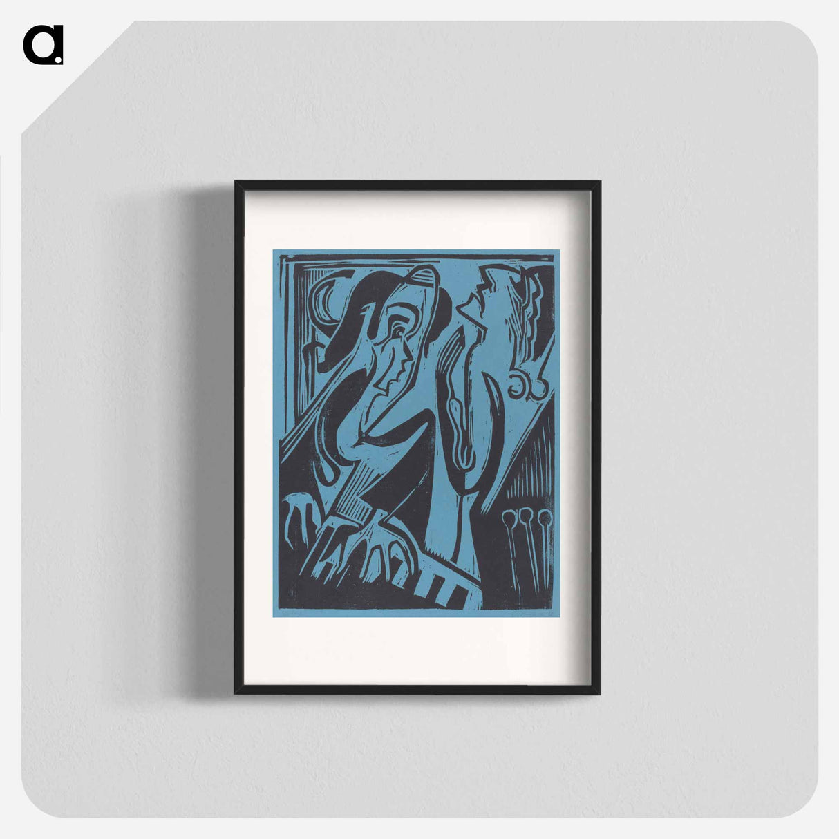 Pianist and Singer - Ernst Ludwig Kirchner Poster.