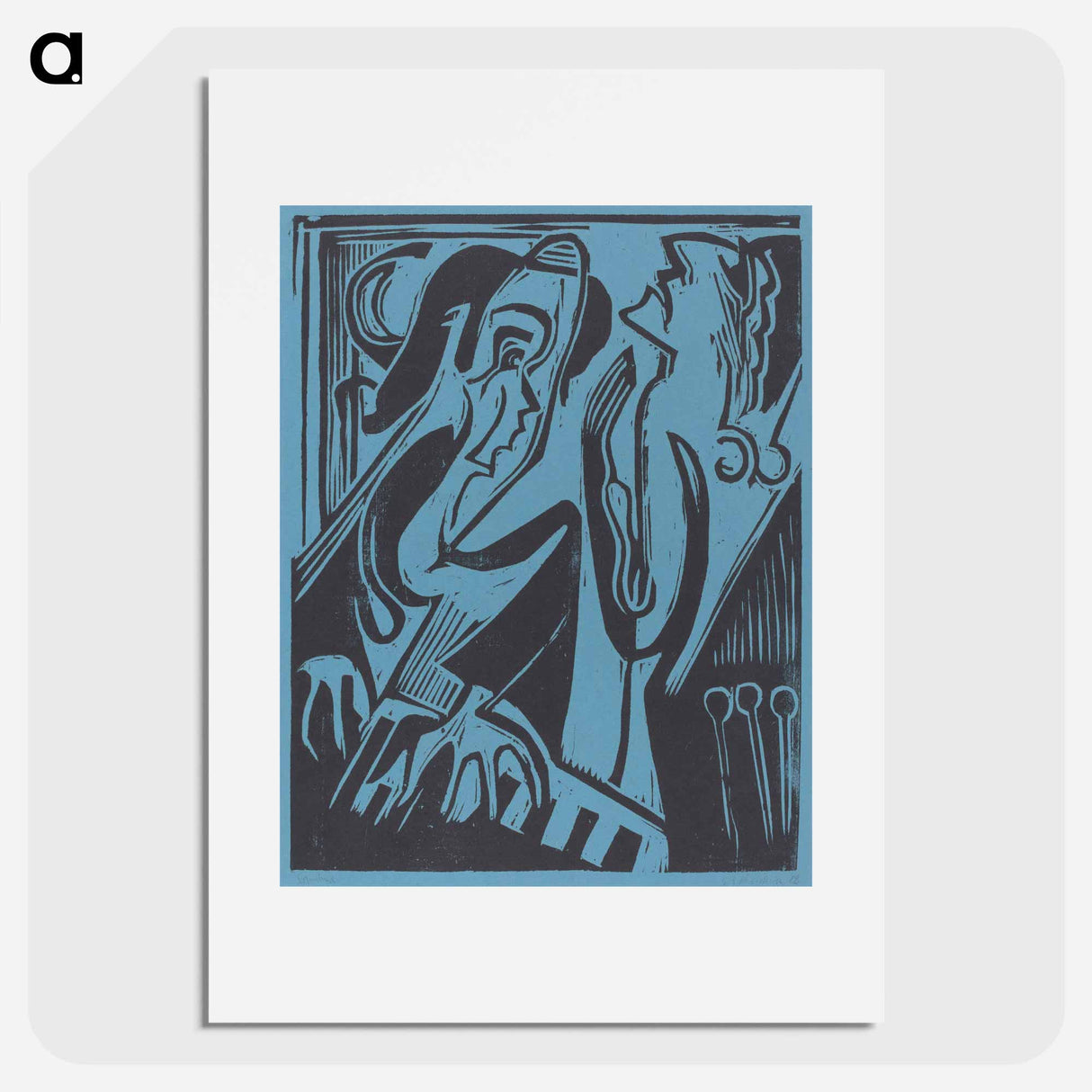Pianist and Singer - Ernst Ludwig Kirchner Poster.