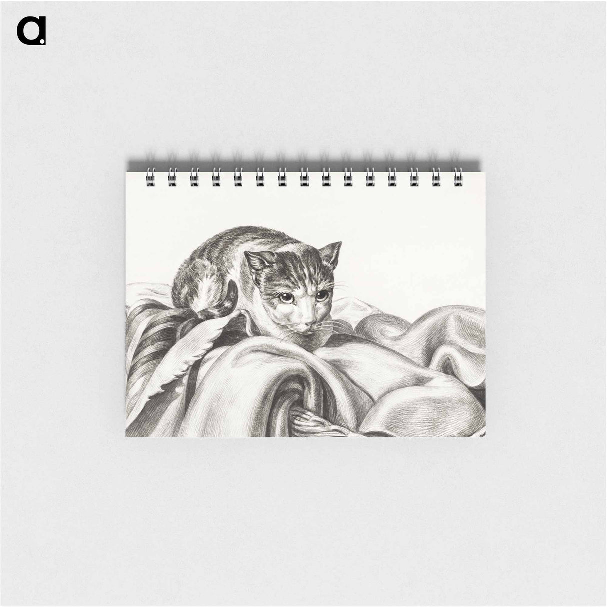 Cat sitting in a basket - ジャン ベルナール Memo.