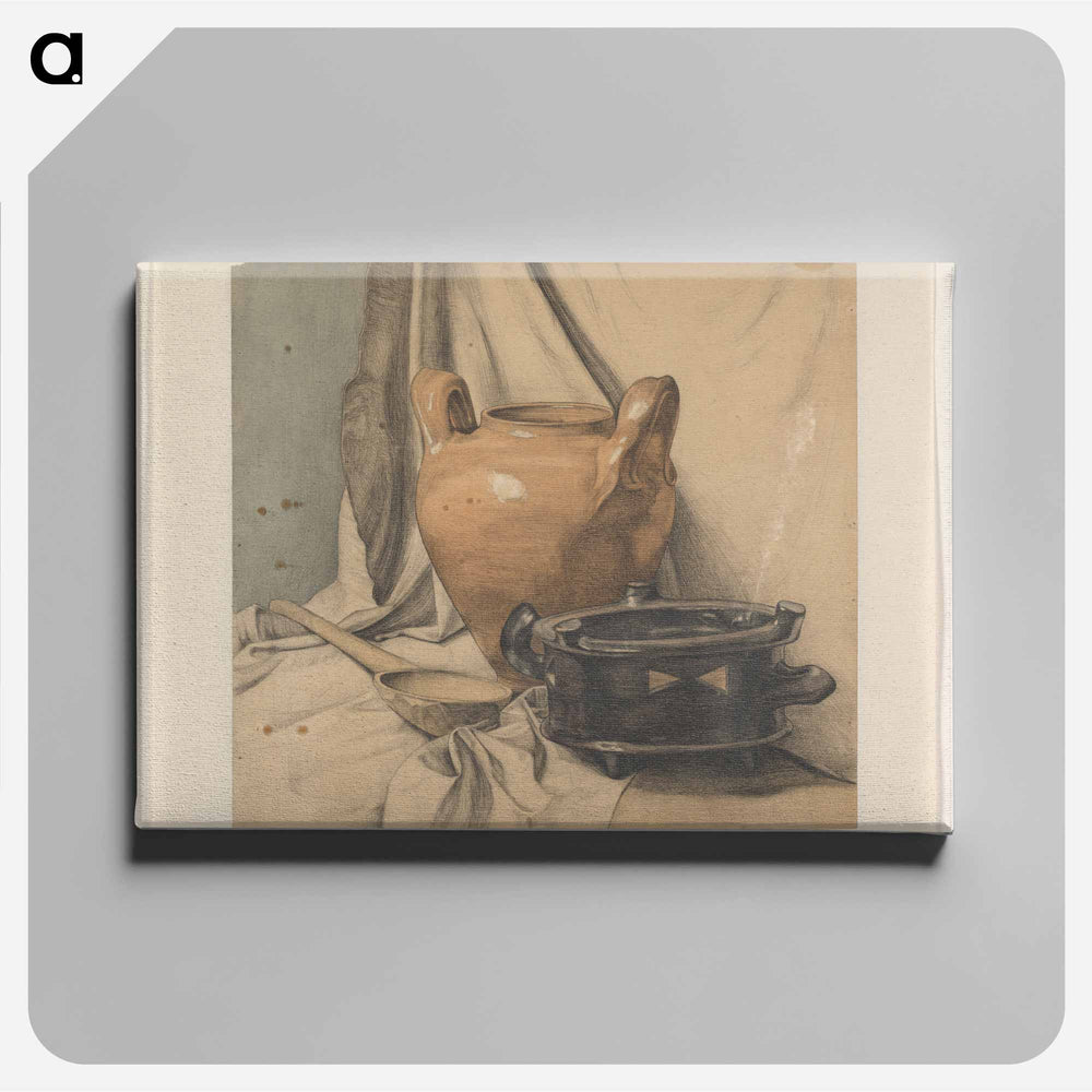 Stilleven with a sharp tongue and a terrible tongue - Julie de Graag Canvas.