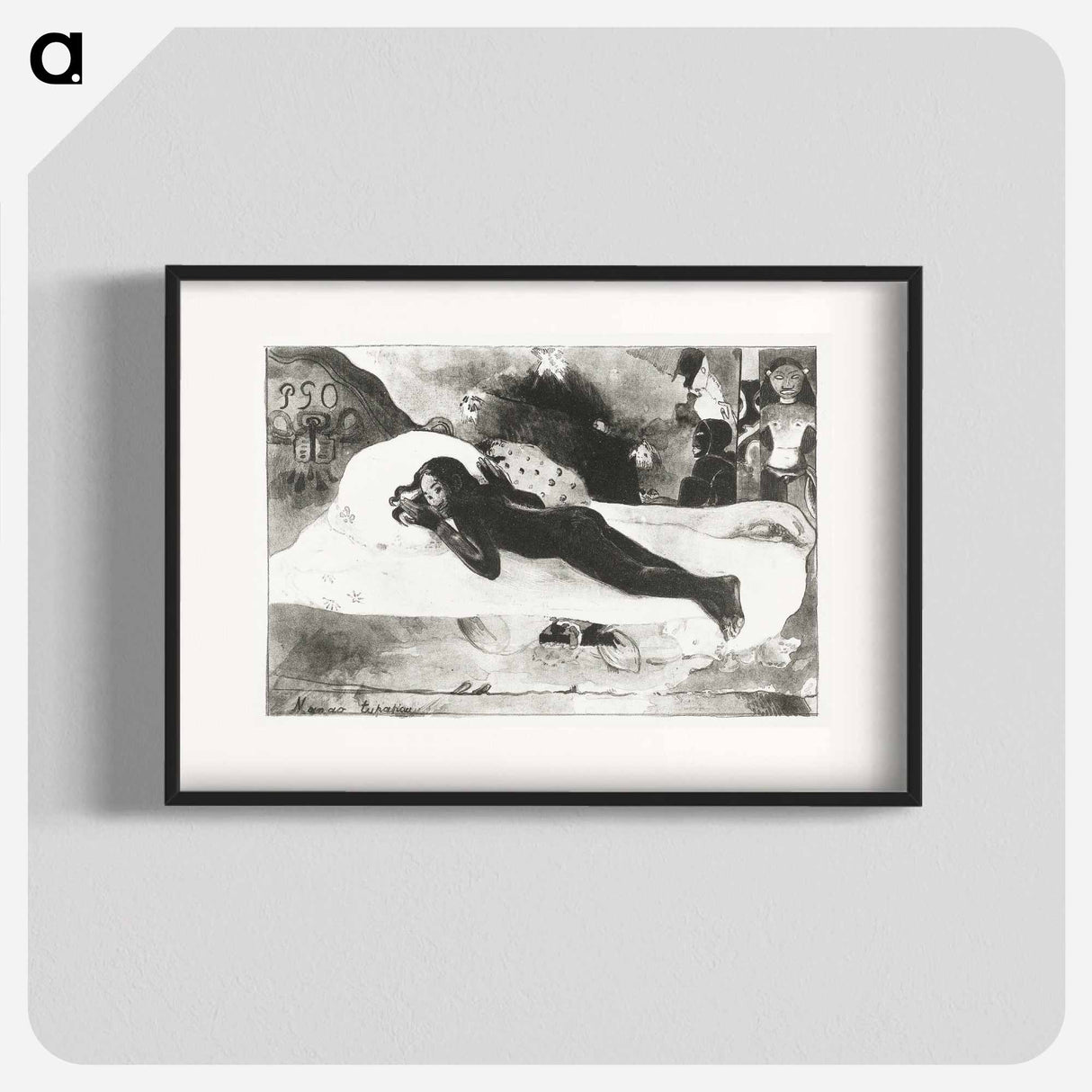 Lying Girl and Spirits of the Deceased - Paul Gauguin Poster.