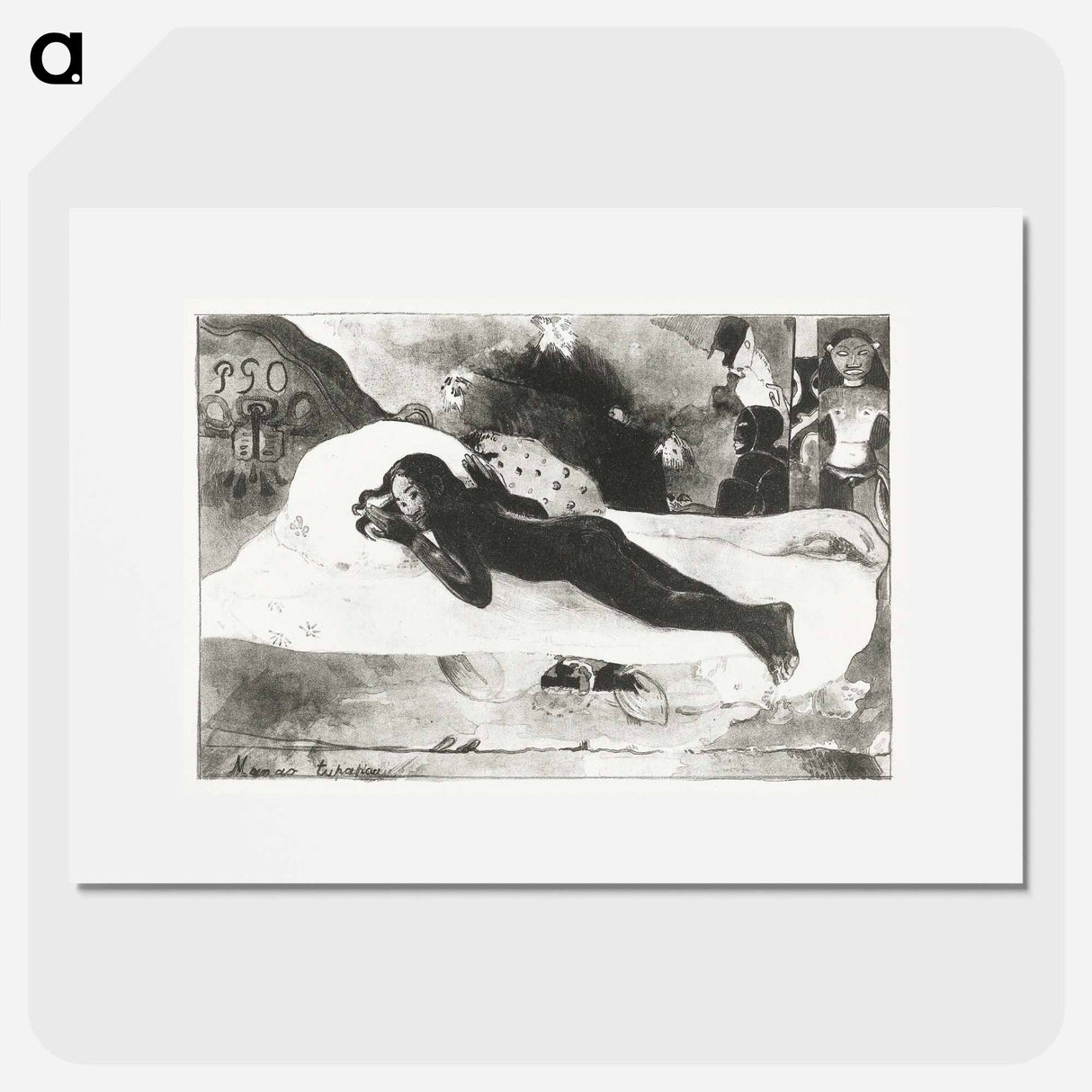 Lying Girl and Spirits of the Deceased - Paul Gauguin Poster.