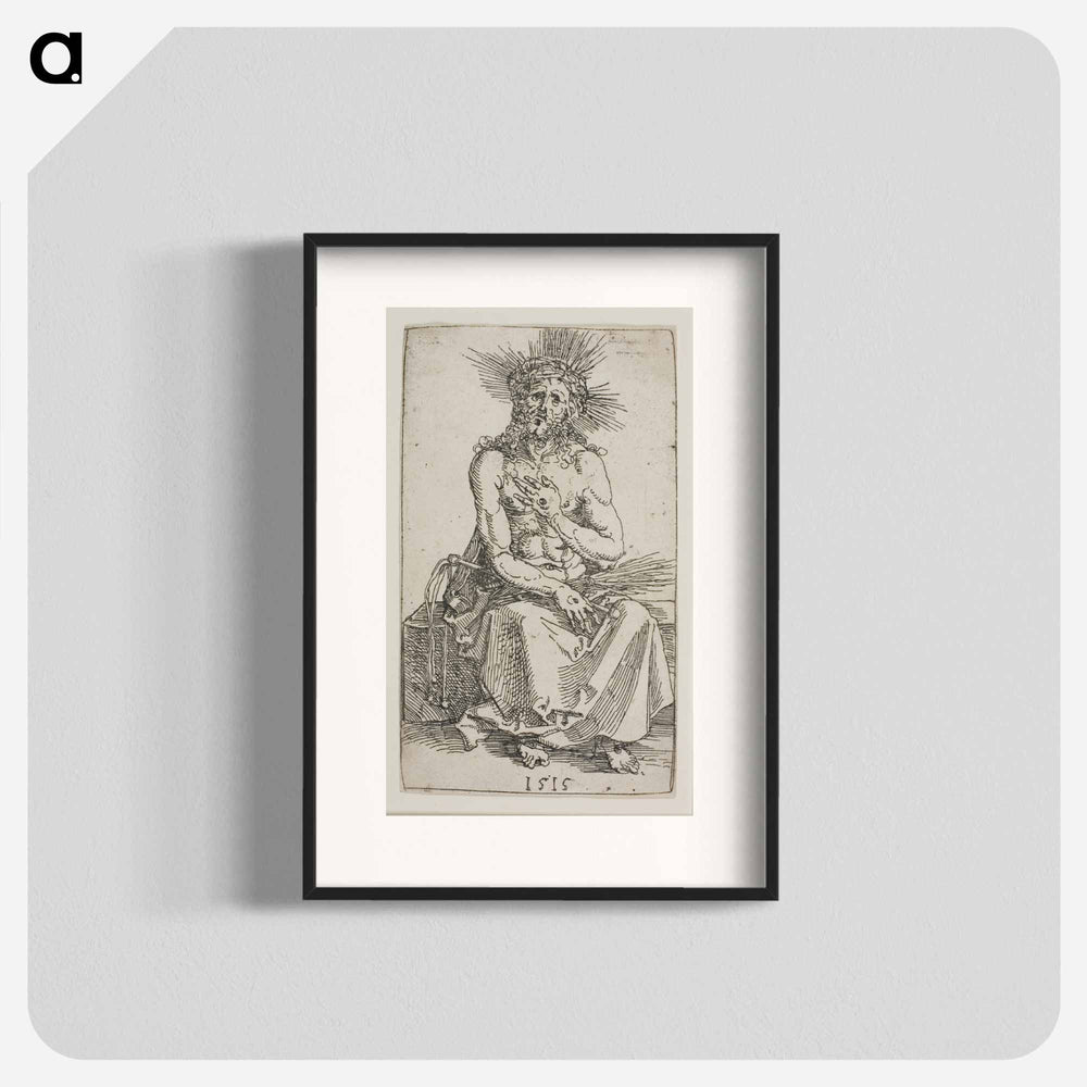 Man of Sorrows, Seated - アルブレヒト デューラー Poster.