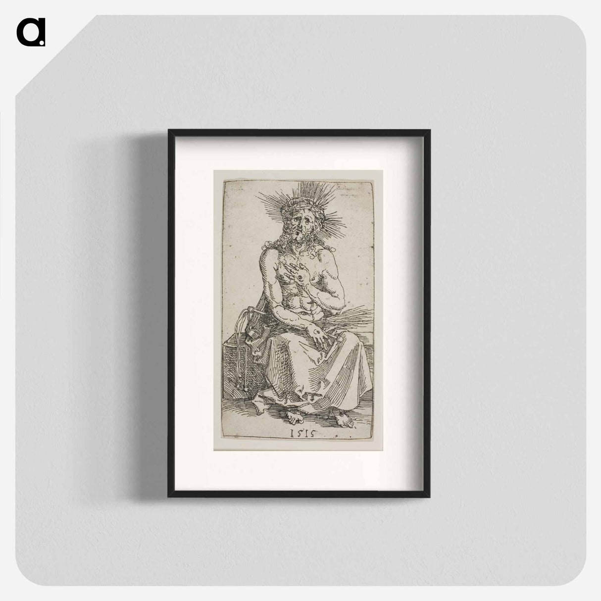 Man of Sorrows, Seated - アルブレヒト デューラー Poster.