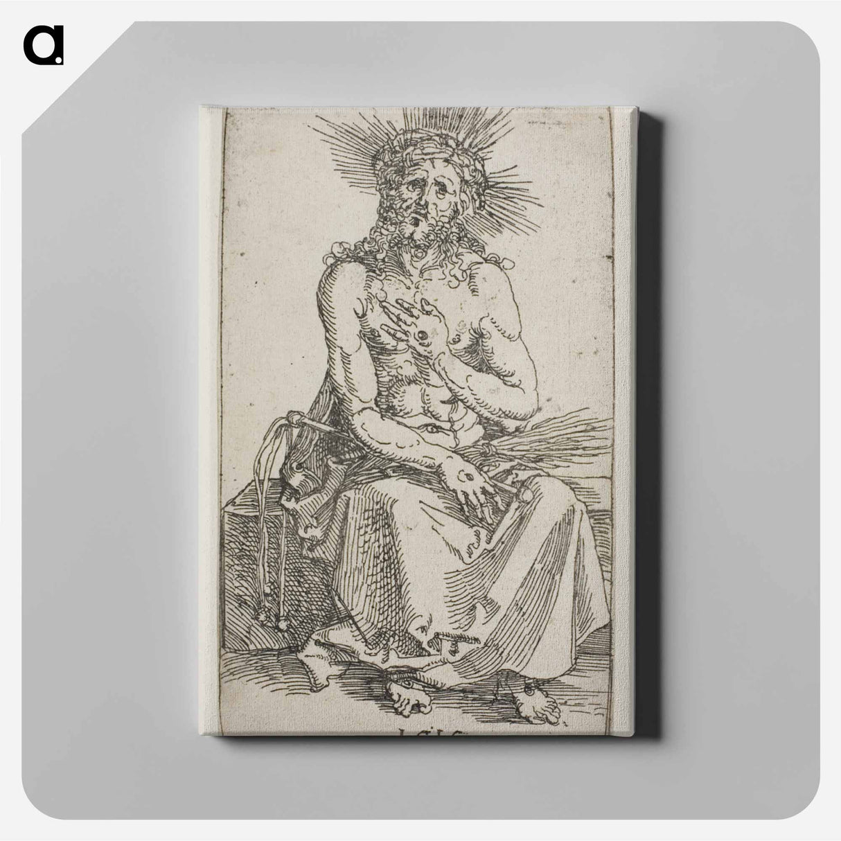 Man of Sorrows, Seated - アルブレヒト デューラー Canvas.