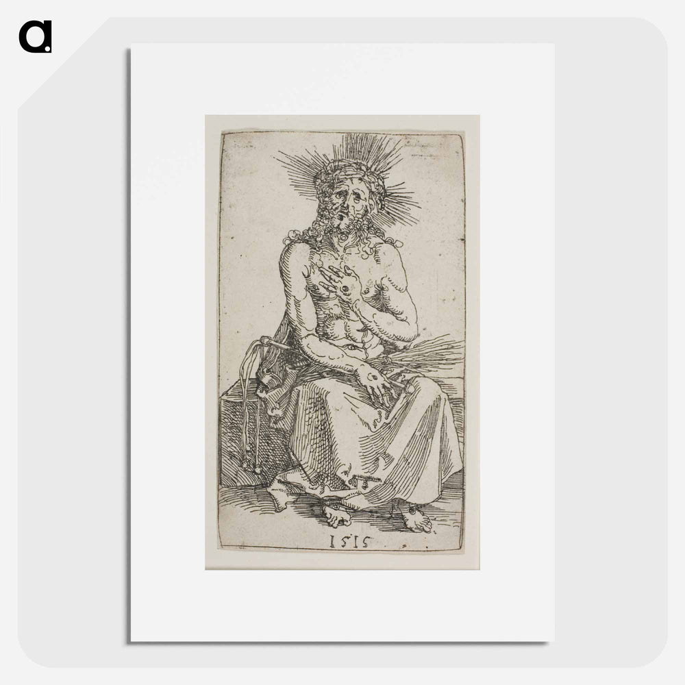 Man of Sorrows, Seated - アルブレヒト デューラー Poster.