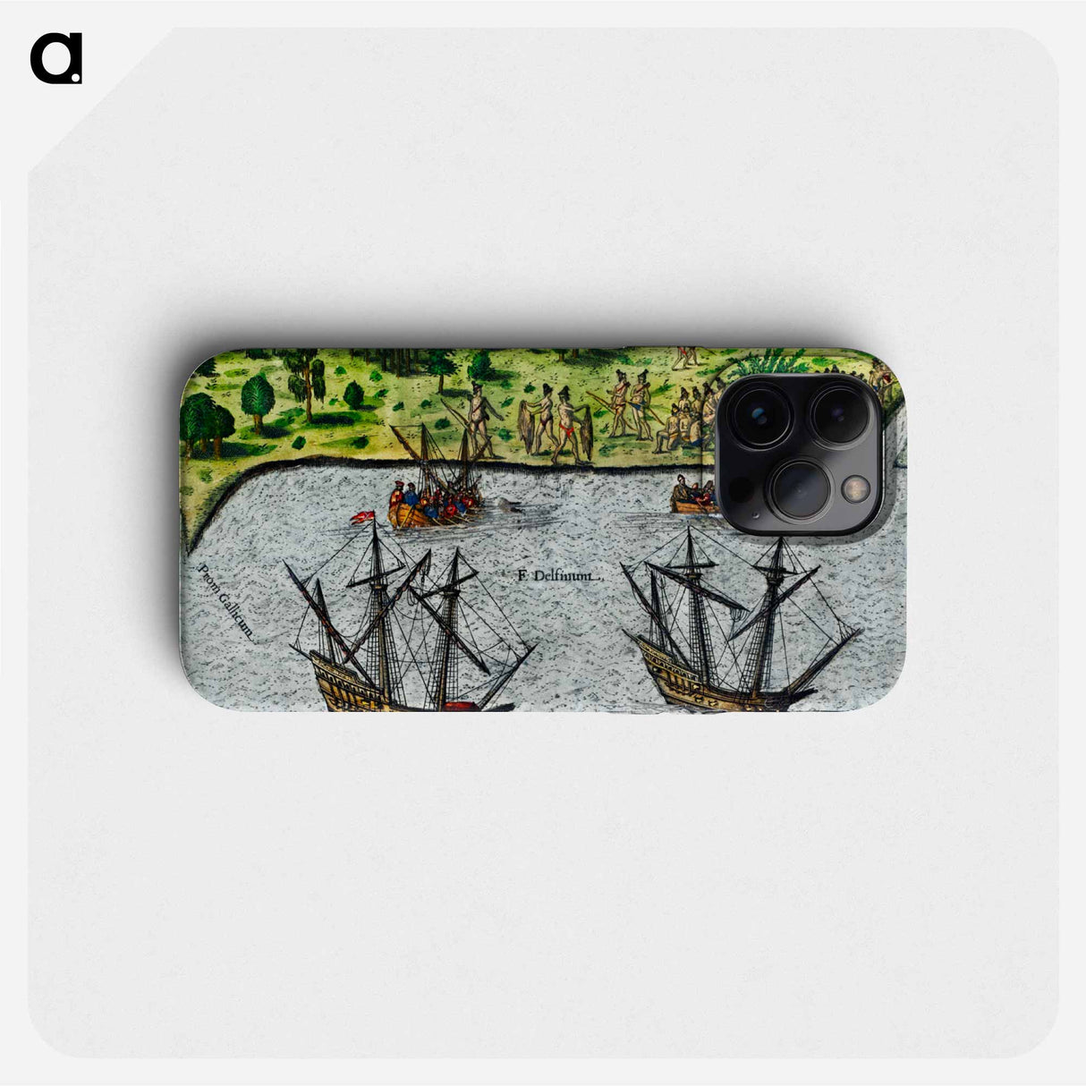 Promontory of Florida at which the French touched, named by them the French Promontory - アンティーク地図 Phone Case.