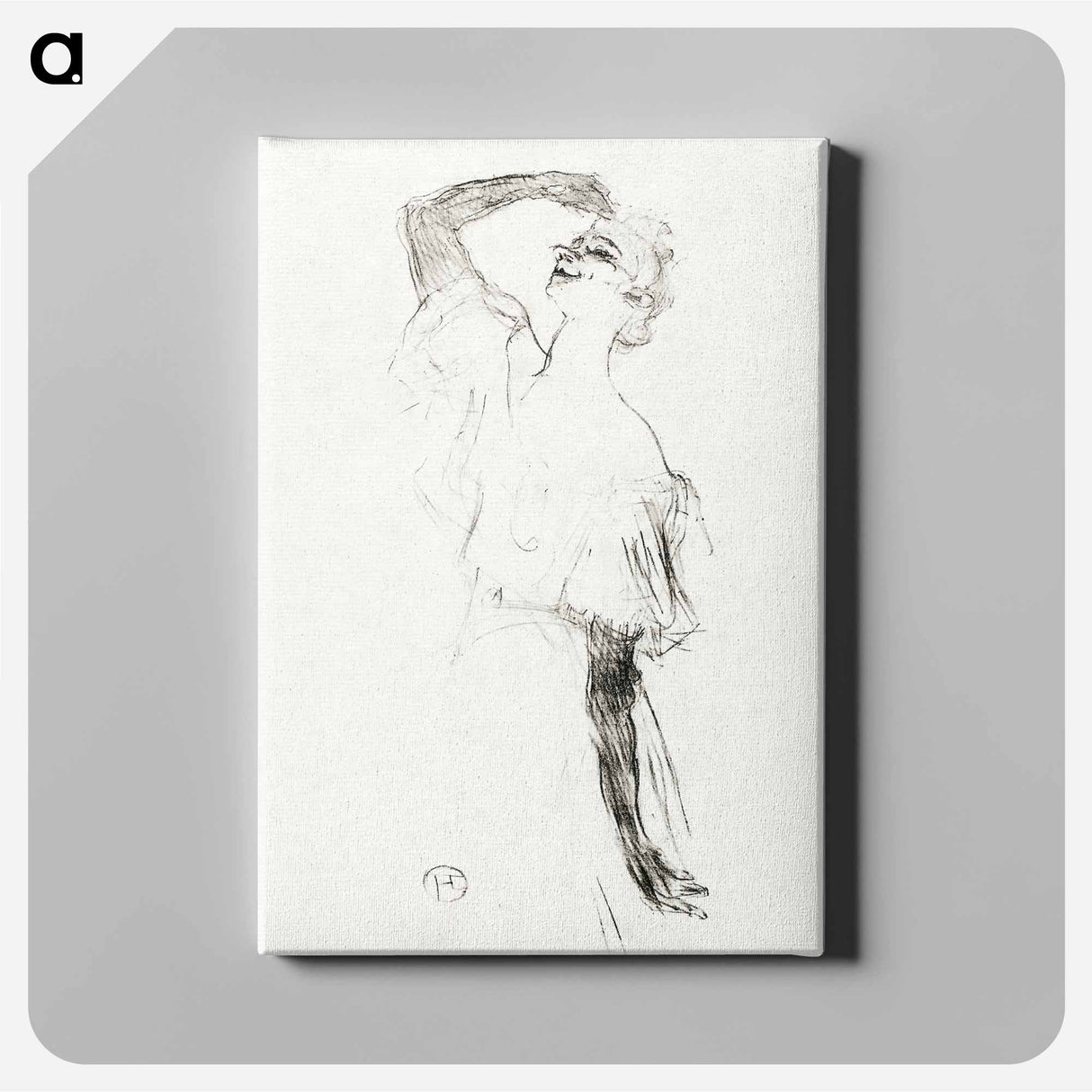 アートパネル-Yvette Guilbert - アンリ ド トゥールーズ ロートレック Canvas.