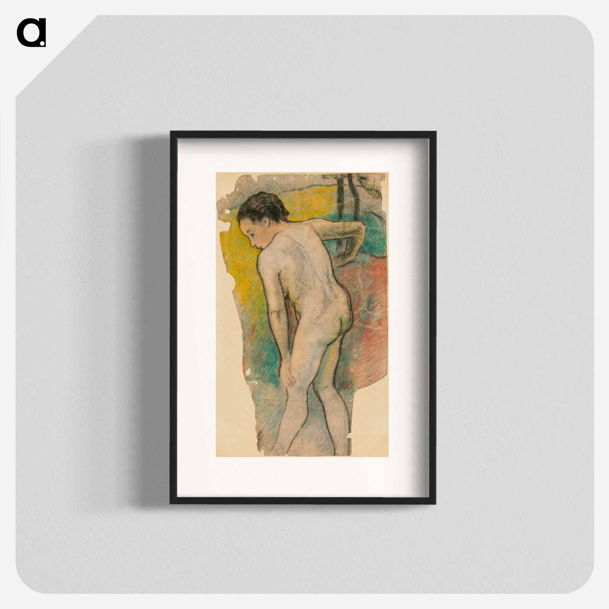 Breton Bather - ポール ゴーギャン Poster.