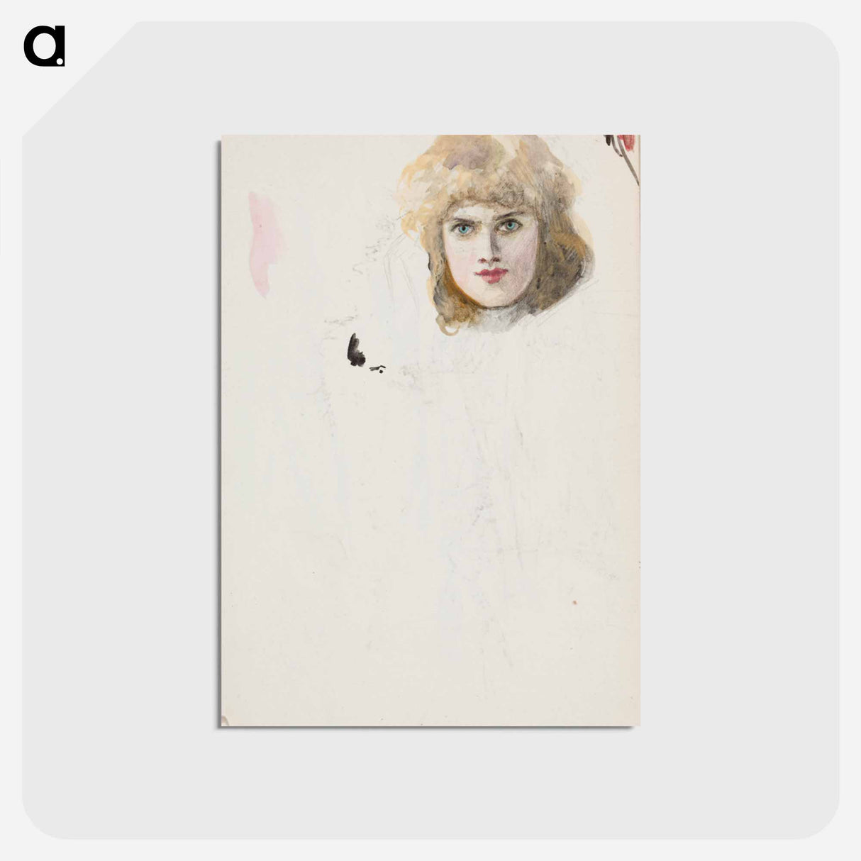 (unknown) part of a sketchbook - アルバート エーデルフェルト Postcard.