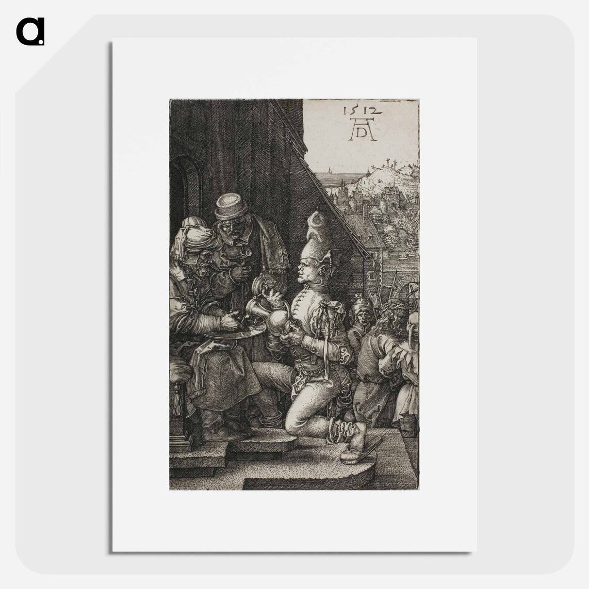 Pilate Washing his Hands - アルブレヒト デューラー Poster.