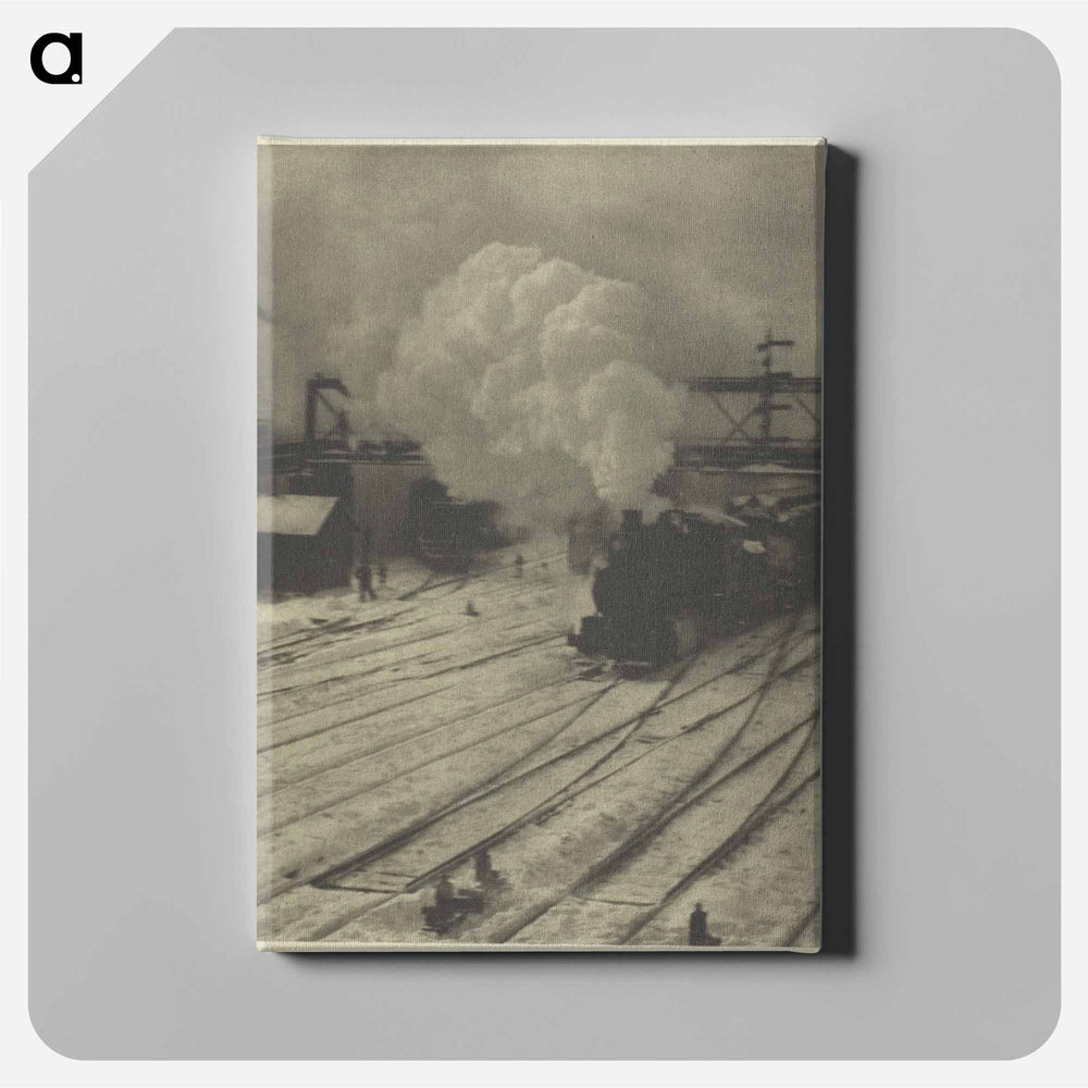 The Railroad Yard, Winter - アルフレッド スティーグリッツ Canvas.