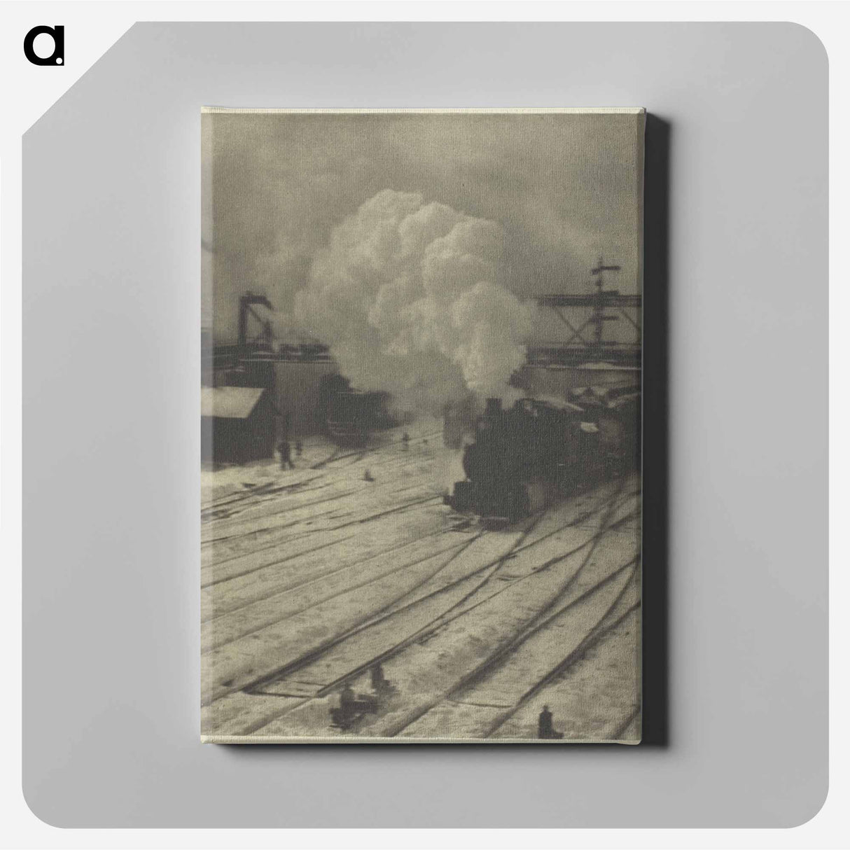 The Railroad Yard, Winter - アルフレッド スティーグリッツ Canvas.