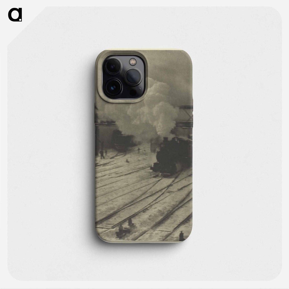The Railroad Yard, Winter - アルフレッド スティーグリッツ Phone Case.