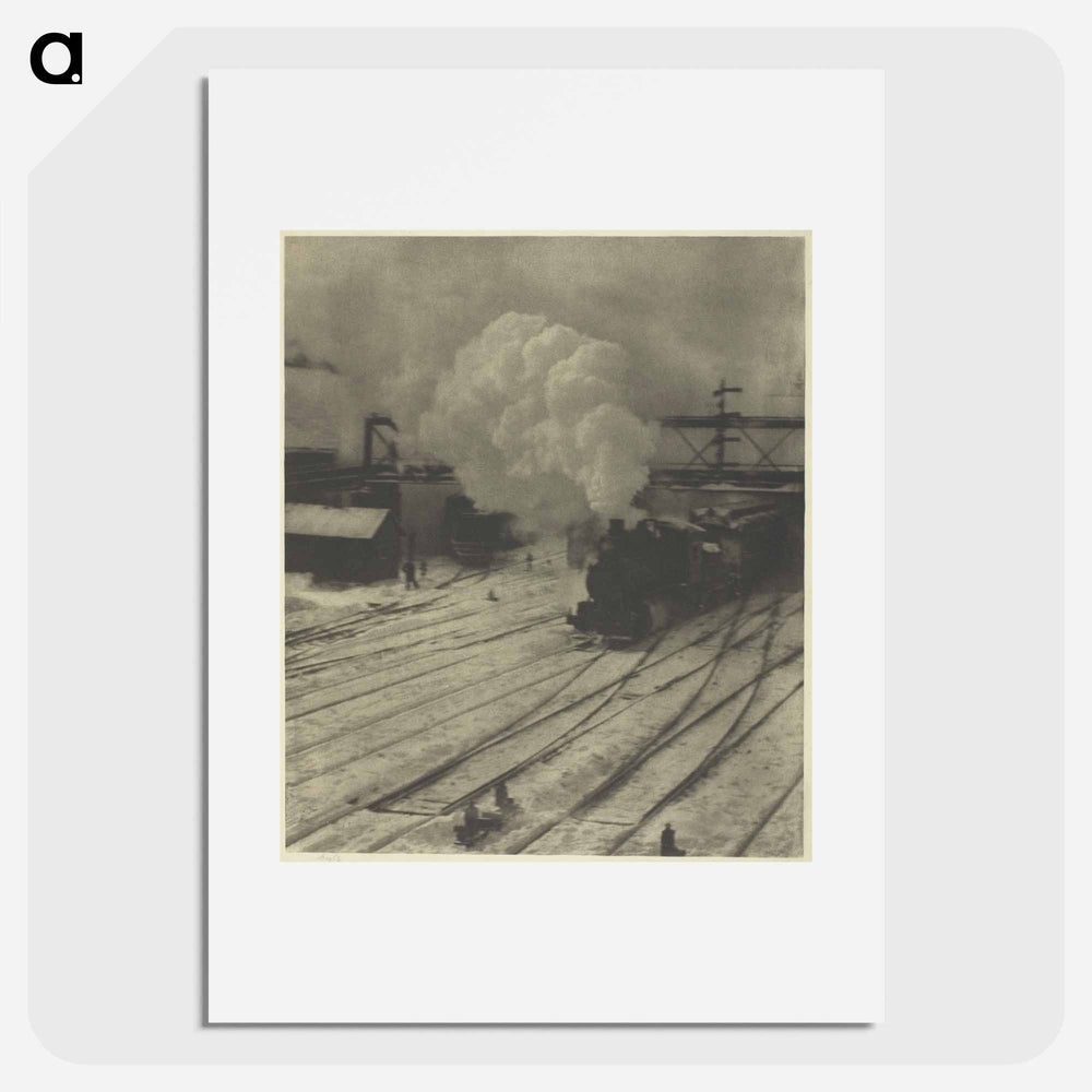 The Railroad Yard, Winter - アルフレッド スティーグリッツ Poster.