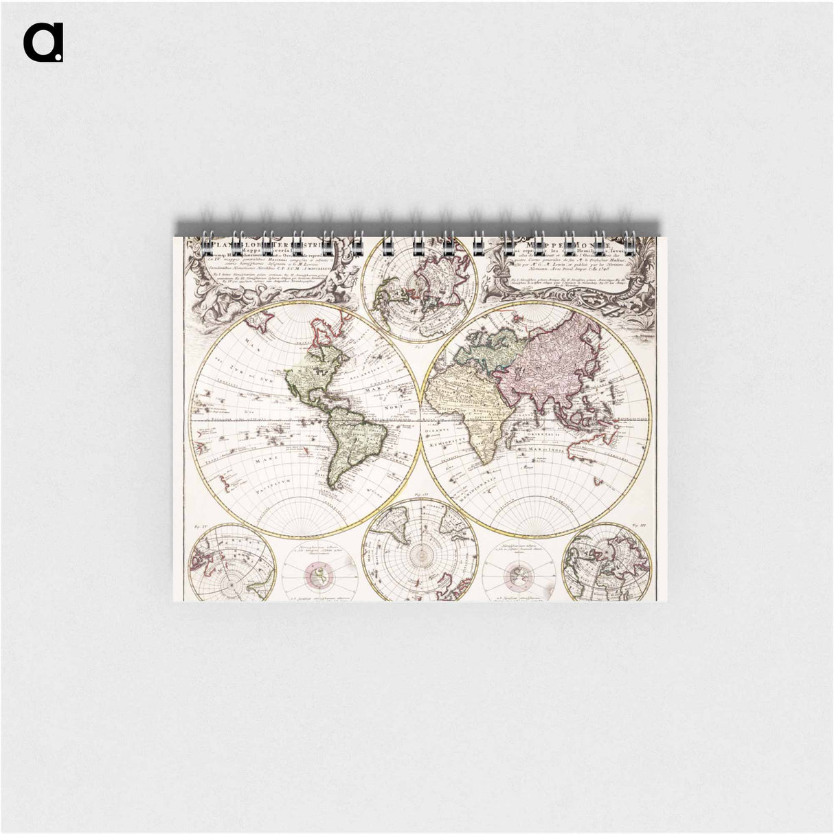 Planiglobii terrestris mappa vniversalis - アンティーク地図 Memo.