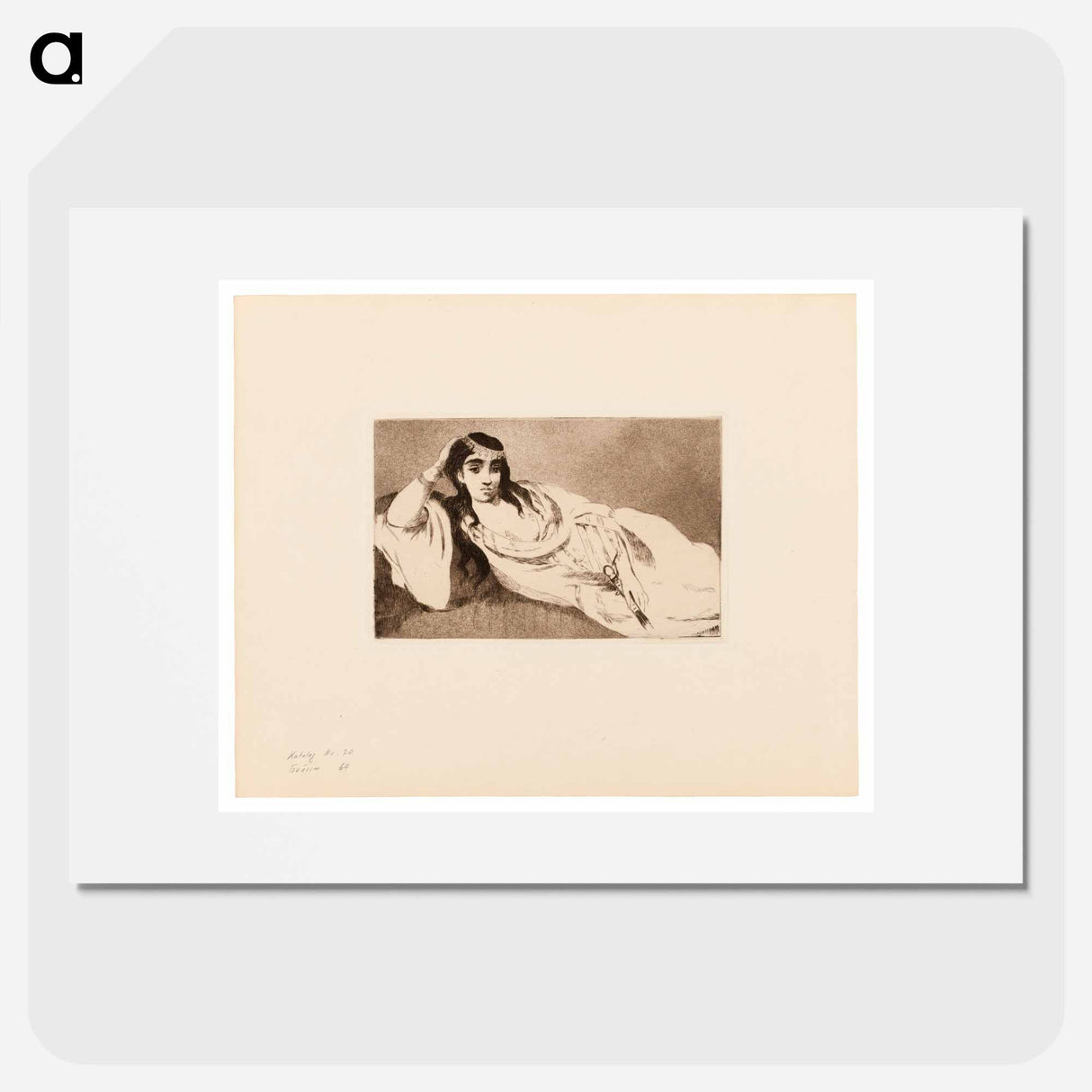 Odalisque - Edouard Manet Poster.