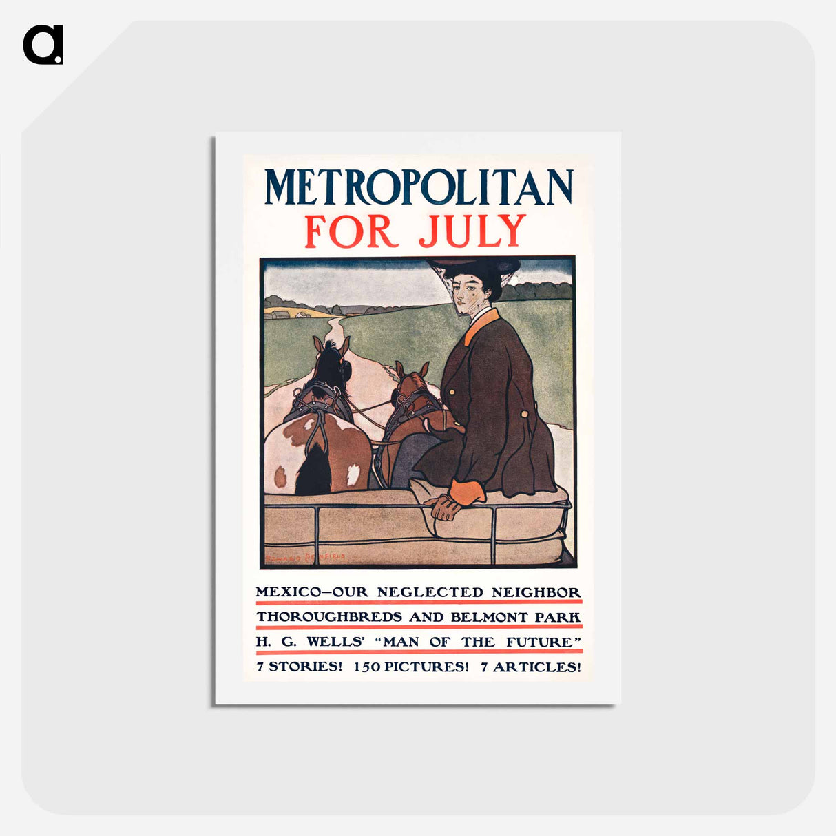 アートポストカード-Metropolitan for July - エドワード ペンフィールド Postcard.