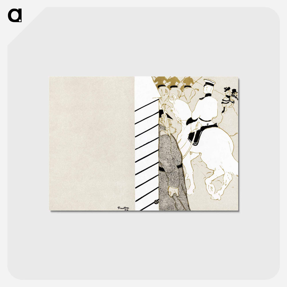 アートポストカード-German Babylon - アンリ ド トゥールーズ ロートレック Postcard.