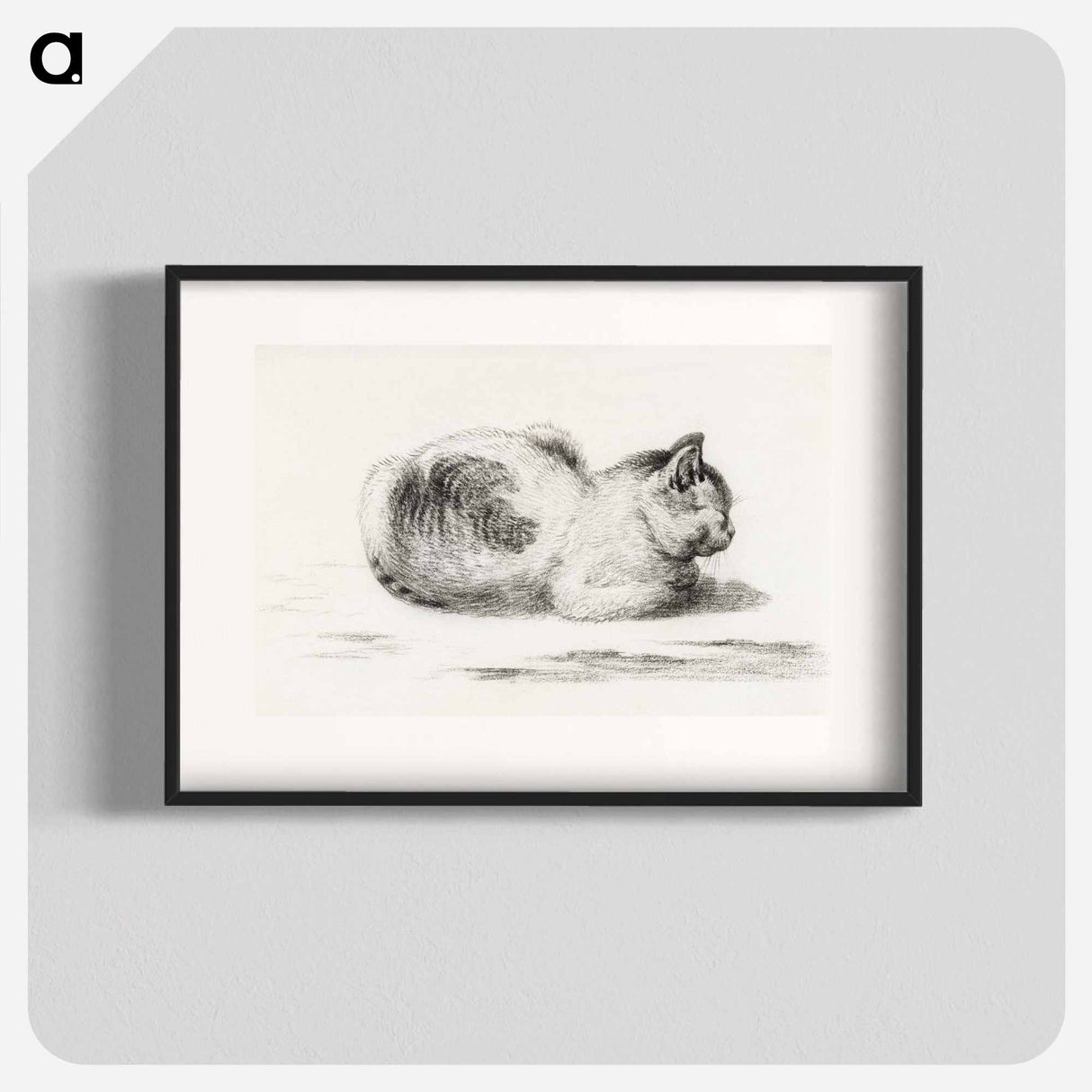 Reclining cat - ジャン ベルナール Poster.