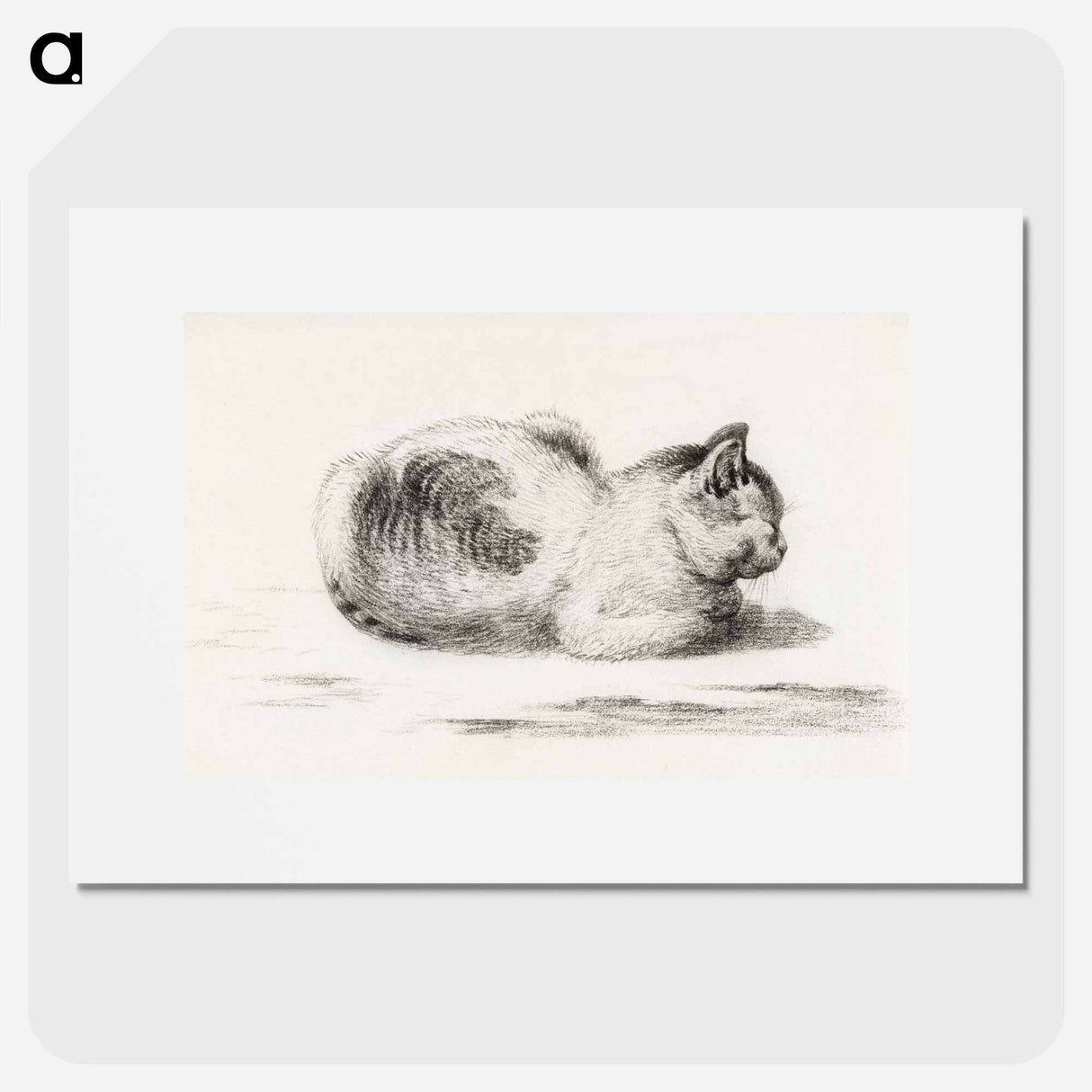 Reclining cat - ジャン ベルナール Poster.