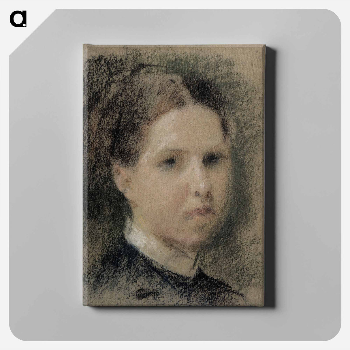 Portrait of Annie Edelfelt - アルバート エーデルフェルト Canvas.