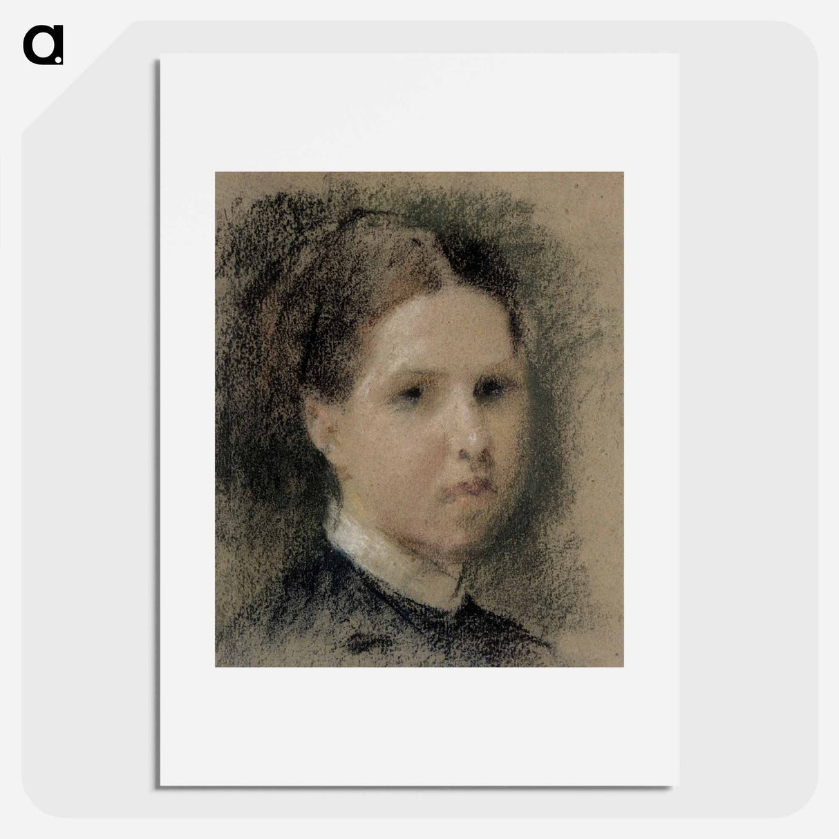 Portrait of Annie Edelfelt - アルバート エーデルフェルト Poster.