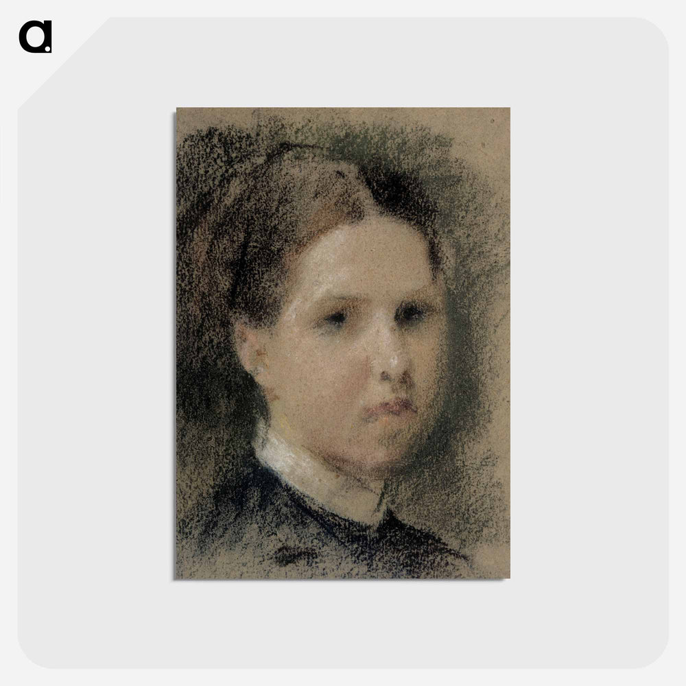 Portrait of Annie Edelfelt - アルバート エーデルフェルト Postcard.
