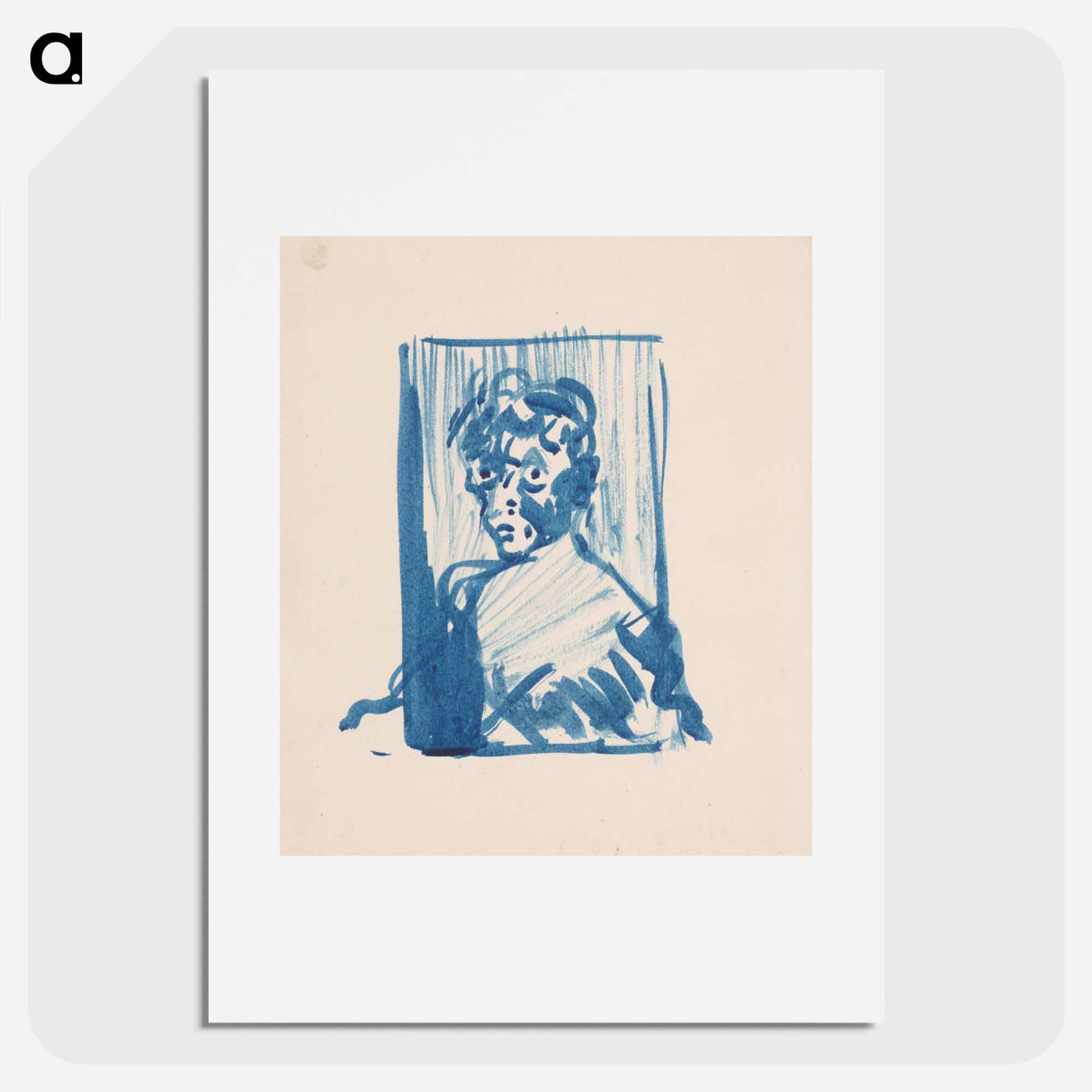 Portrait of a man - アーノルド ピーター ワイズ クビンチャン Poster.