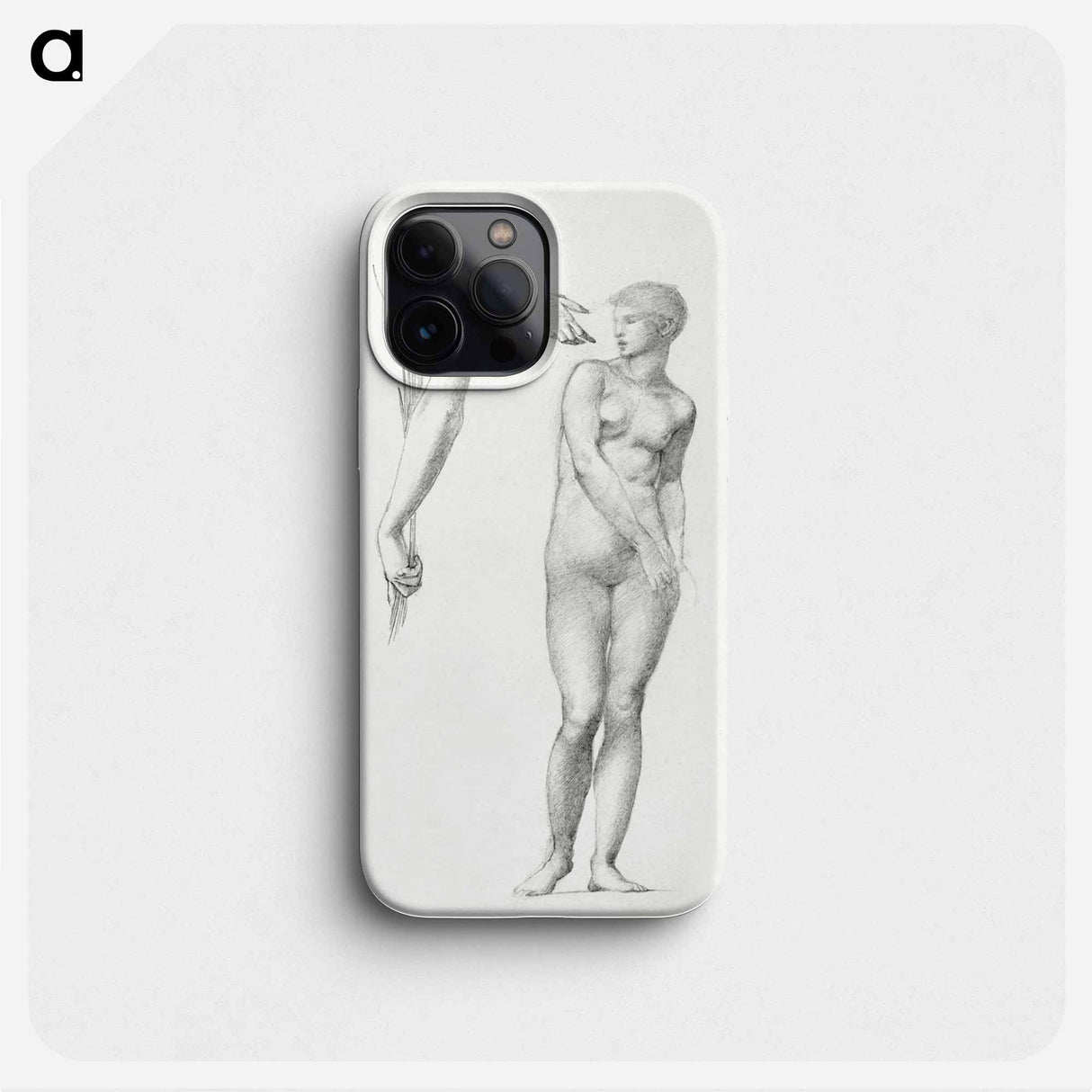 Standing Female Nude and Sketches of Arms - エドワード バーン ジョーンズ Phone Case.