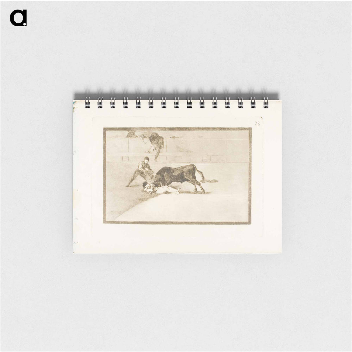 The Unlucky Death of Pepe Illo in the Ring at Madrid - フランシスコ デ ゴヤ Memo.