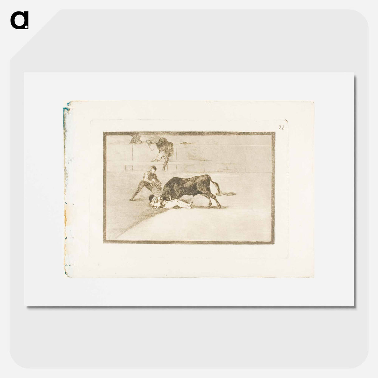 The Unlucky Death of Pepe Illo in the Ring at Madrid - Francisco de Goya Poster.