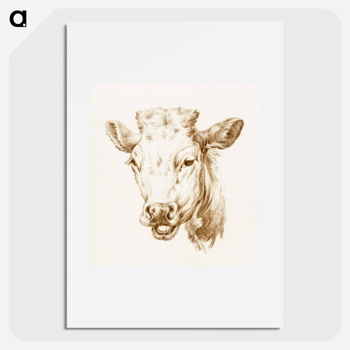 Head of a cow - ジャン ベルナール Poster.