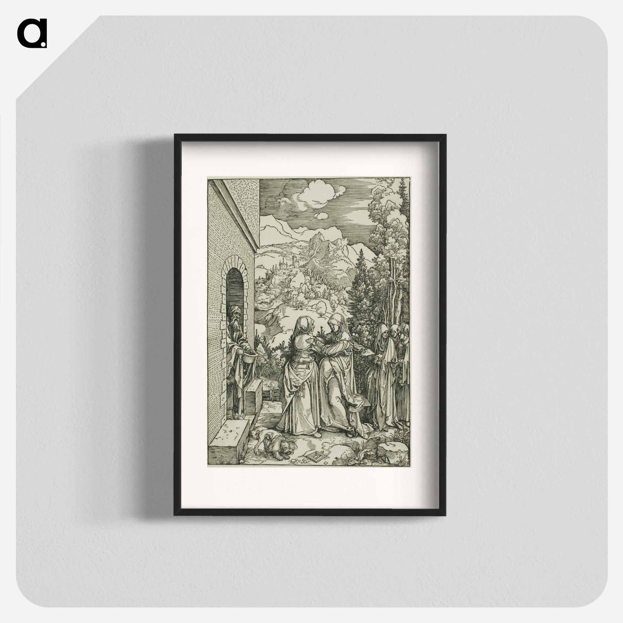 The Visitation - アルブレヒト デューラー Poster.