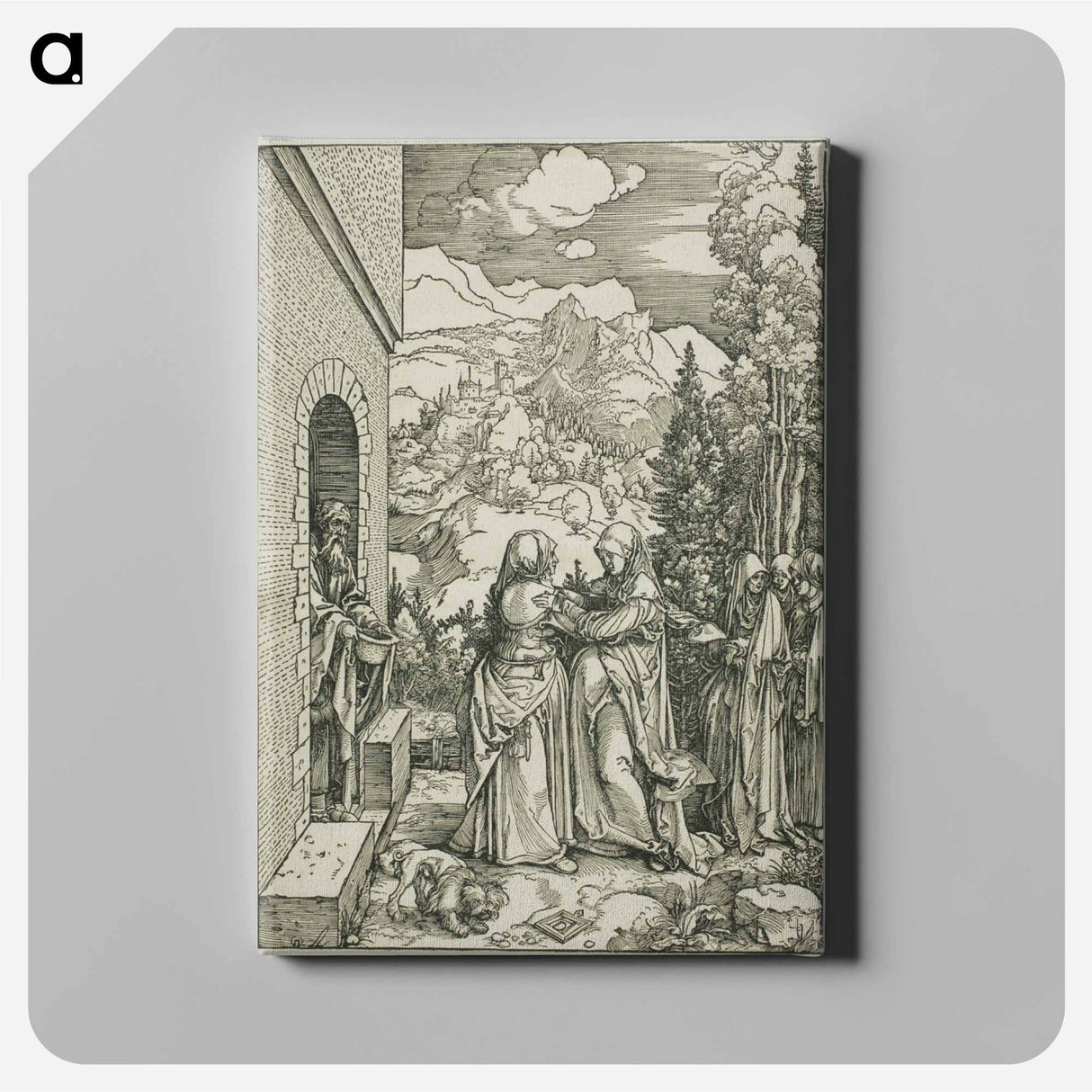 The Visitation - アルブレヒト デューラー Canvas.