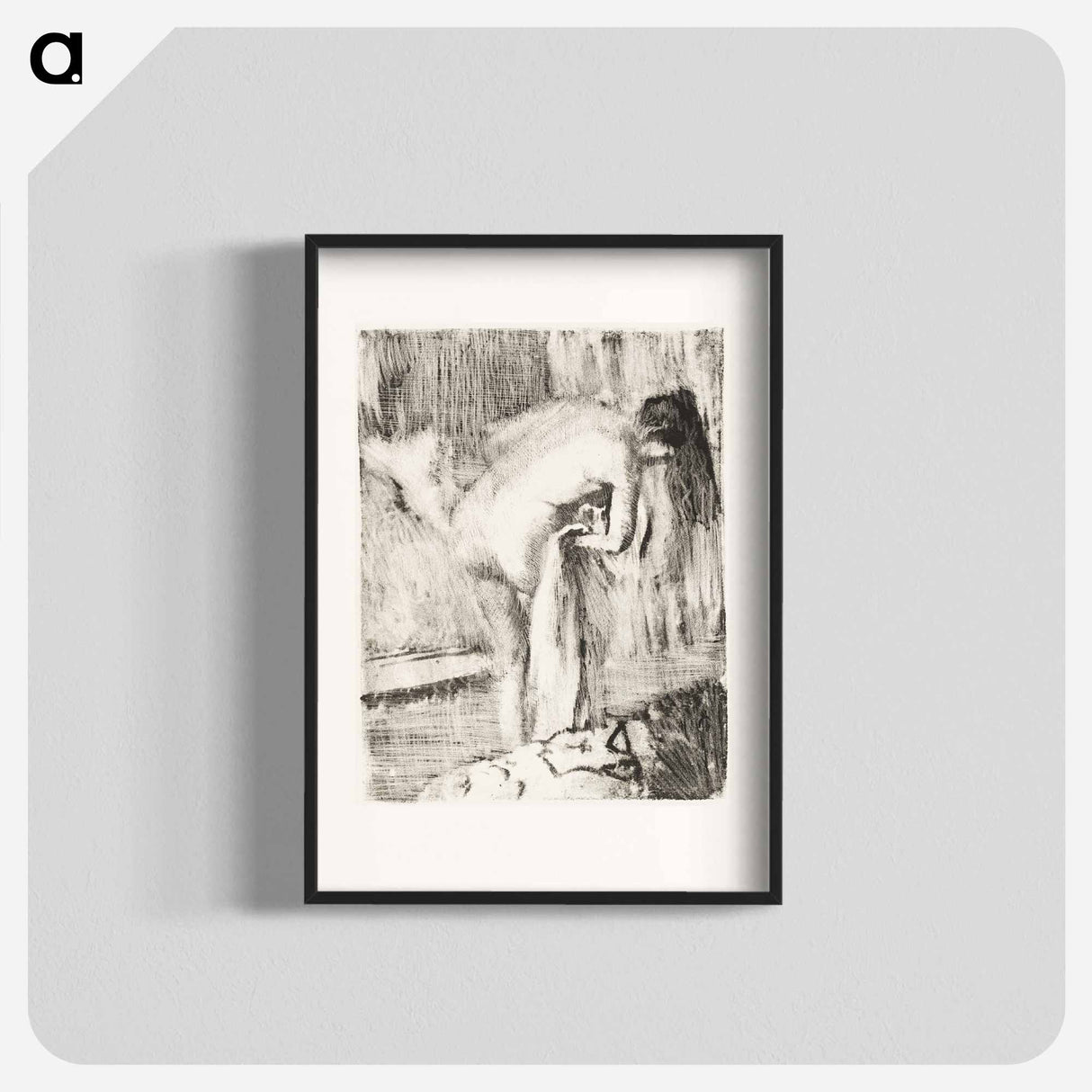 アートポスター-After the Bath II - エドガー ドガ Poster.