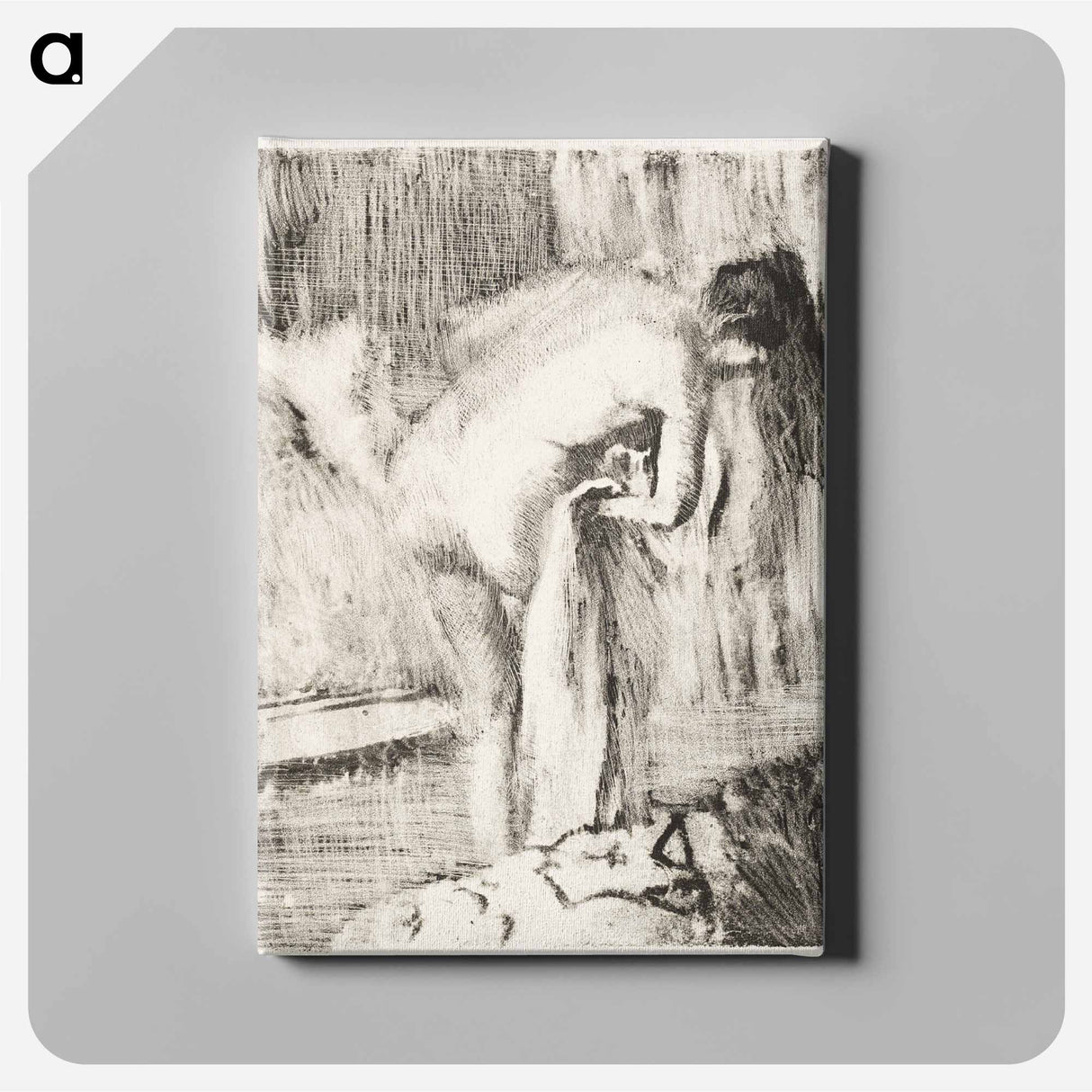 After the Bath II - エドガー ドガ Canvas.