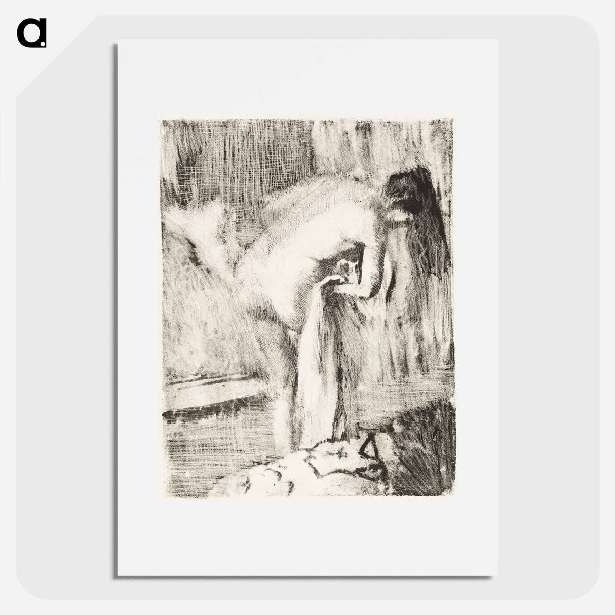 After the Bath II - エドガー ドガ Poster.