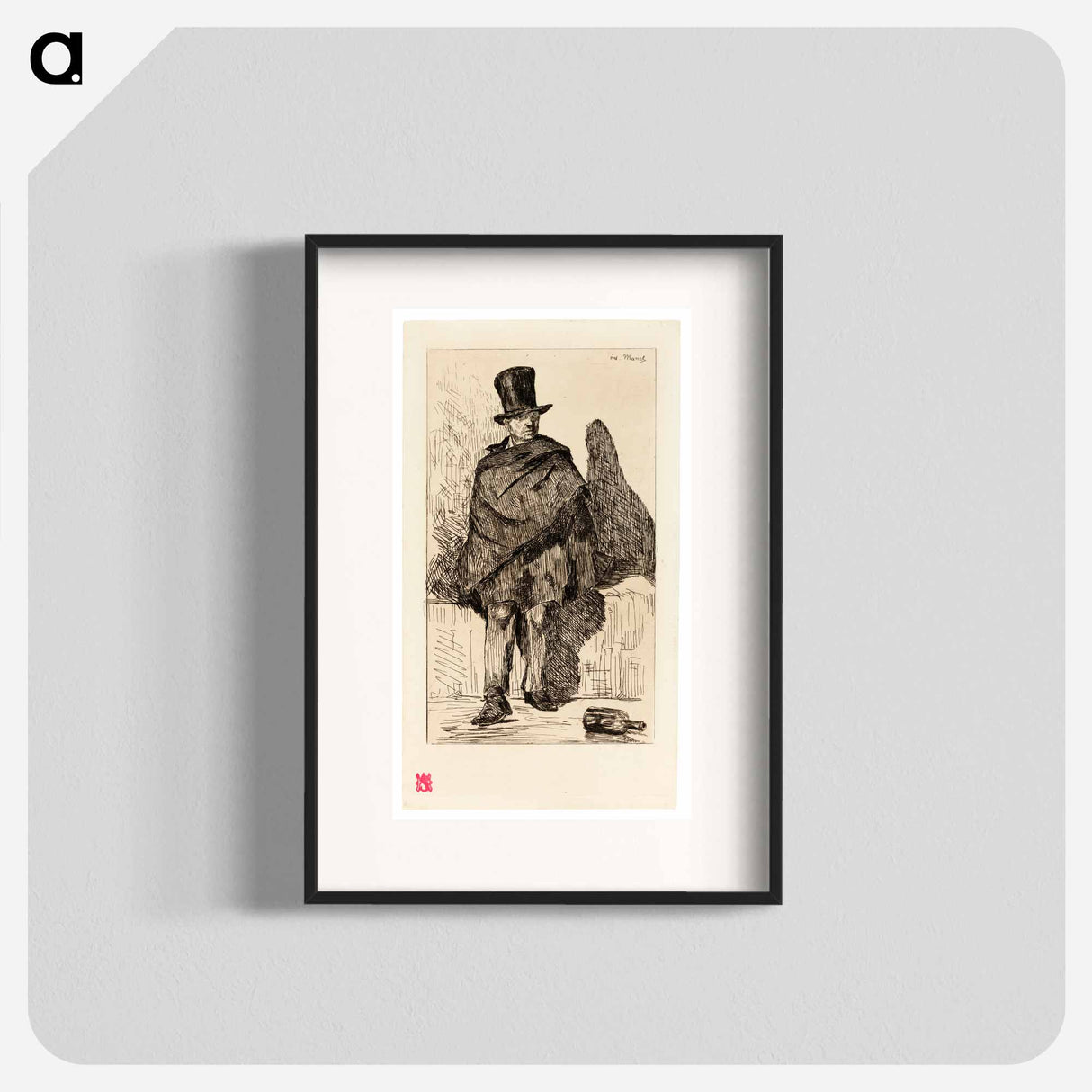 The Absinthe Drinker - エドゥアール マネ Poster.