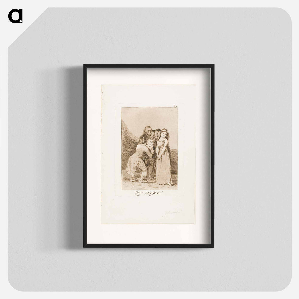 What a Sacrifice! - Francisco de Goya Poster.