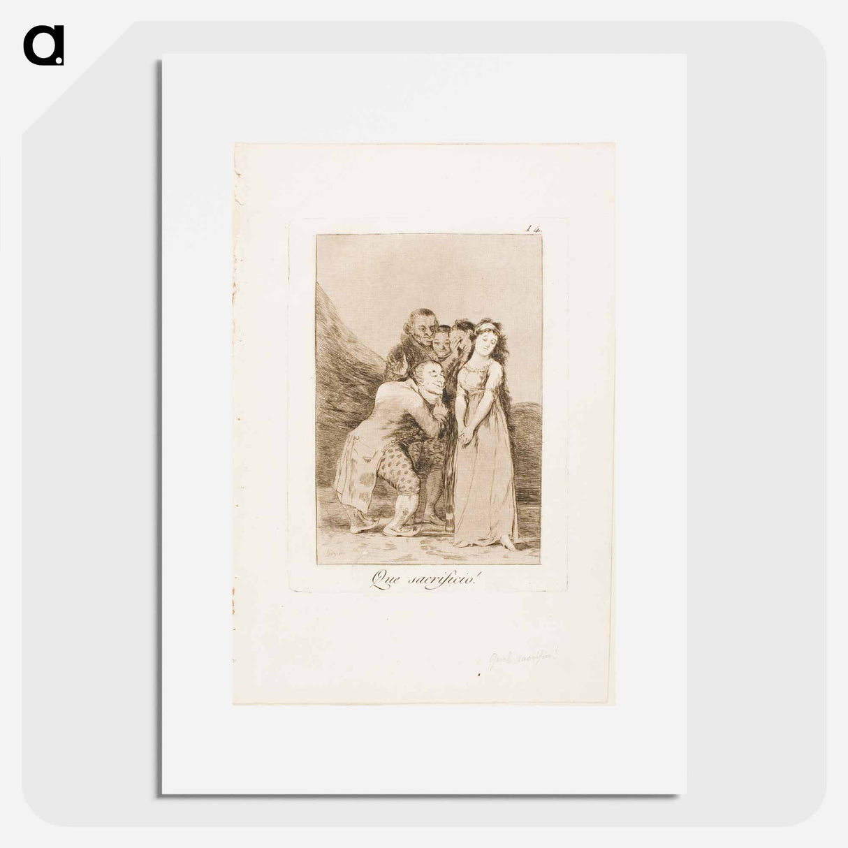 What a Sacrifice! - Francisco de Goya Poster.