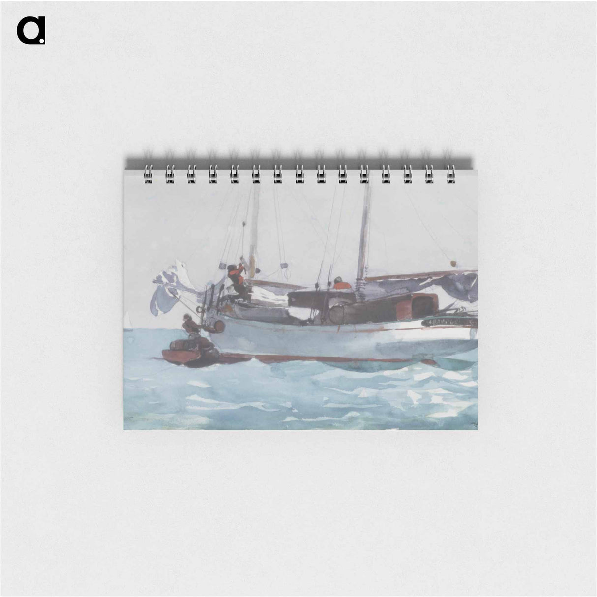 Taking on Wet Provisions (Schooner Marked Newport, K. W.) - ウィンスロー ホーマー Memo.