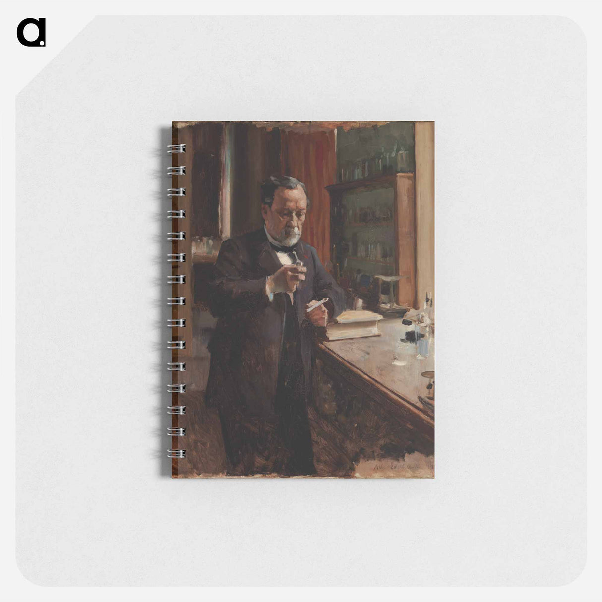 Portrait of Louis Pasteur, study - アルバート エーデルフェルト Memo.