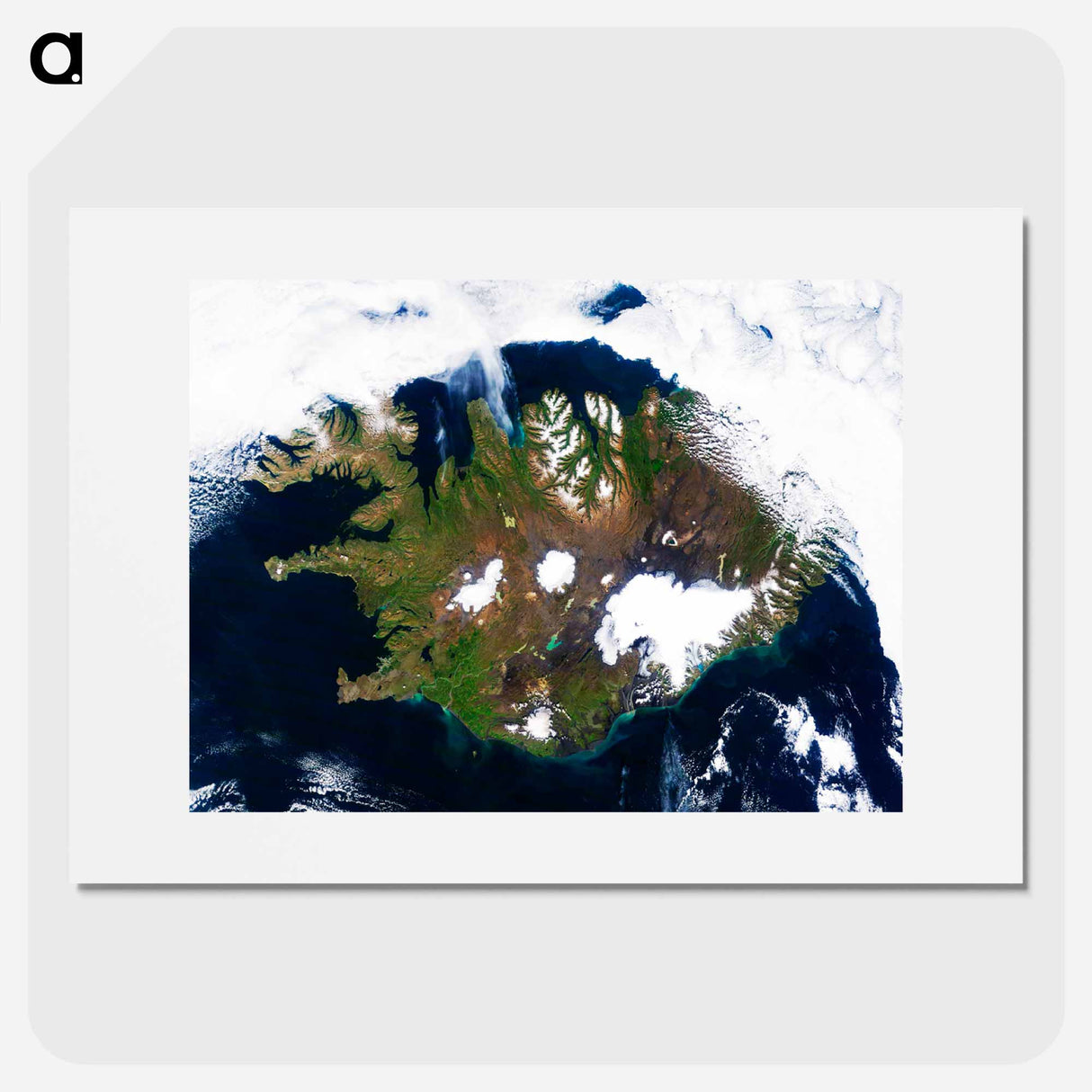 アートポスター-Iceland from Space
- 上空からの地球 Poster.