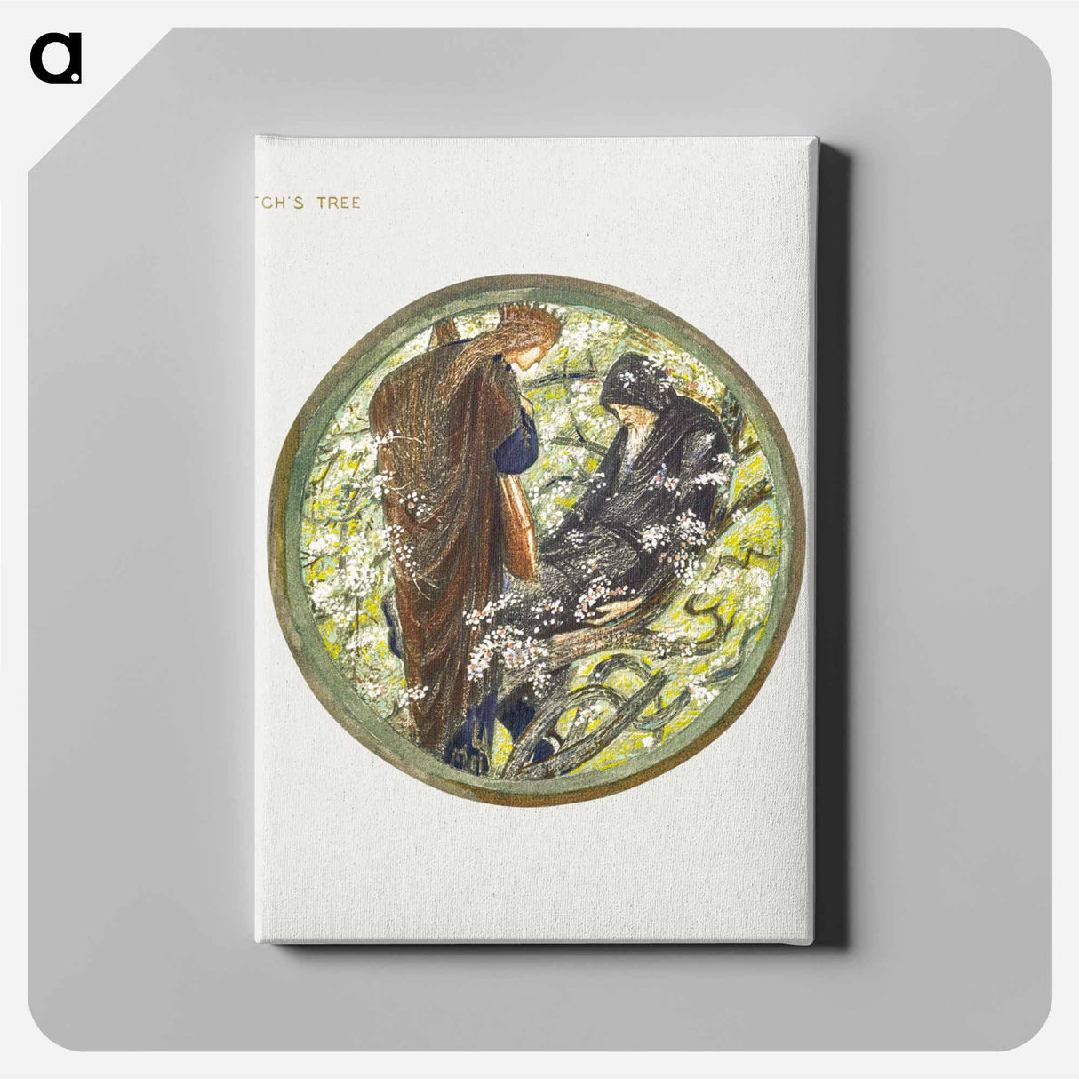 Witch's Tree from The Flower Book - エドワード バーン ジョーンズ Canvas.