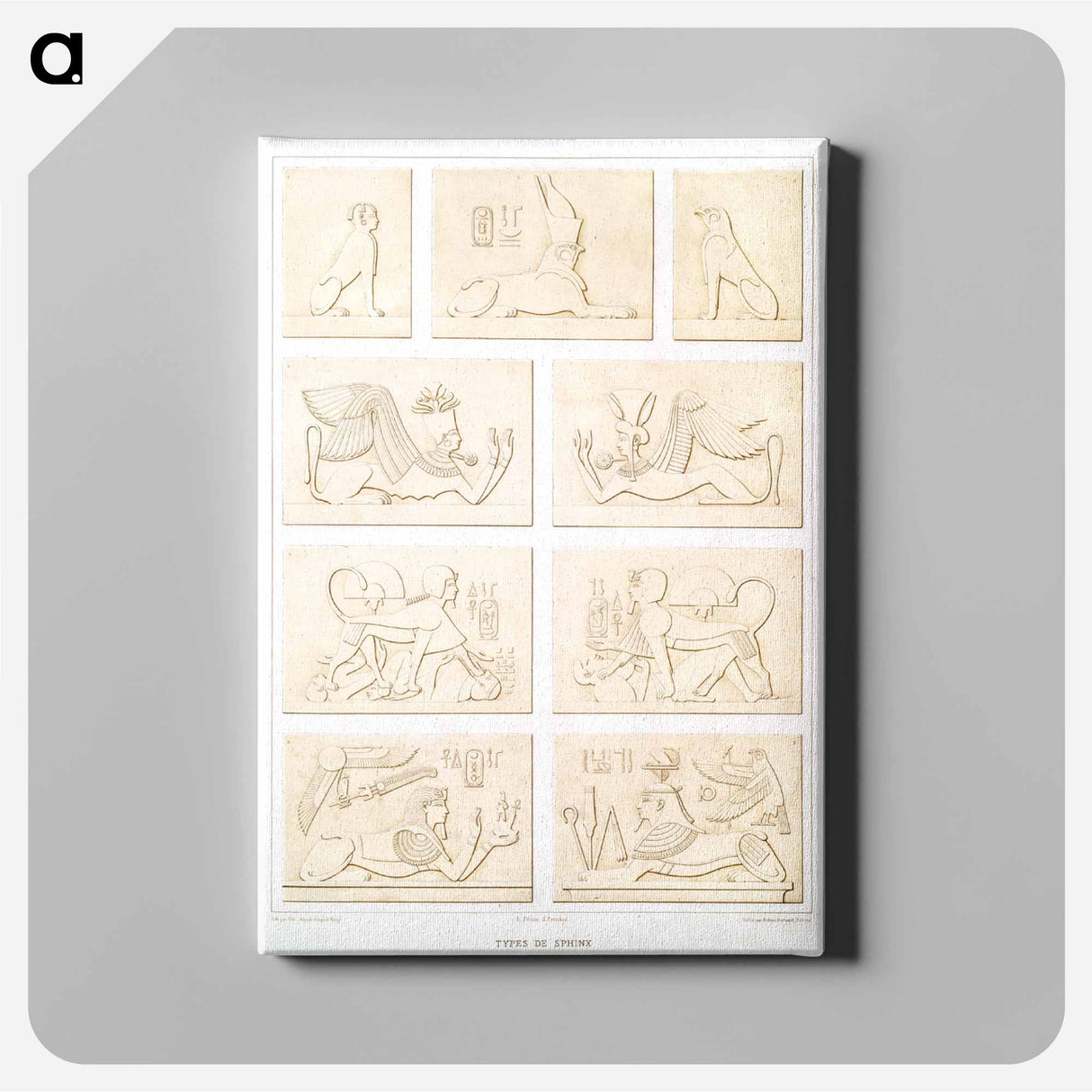 アートパネル-Types of Sphinxes
- エジプト美術史 Canvas.